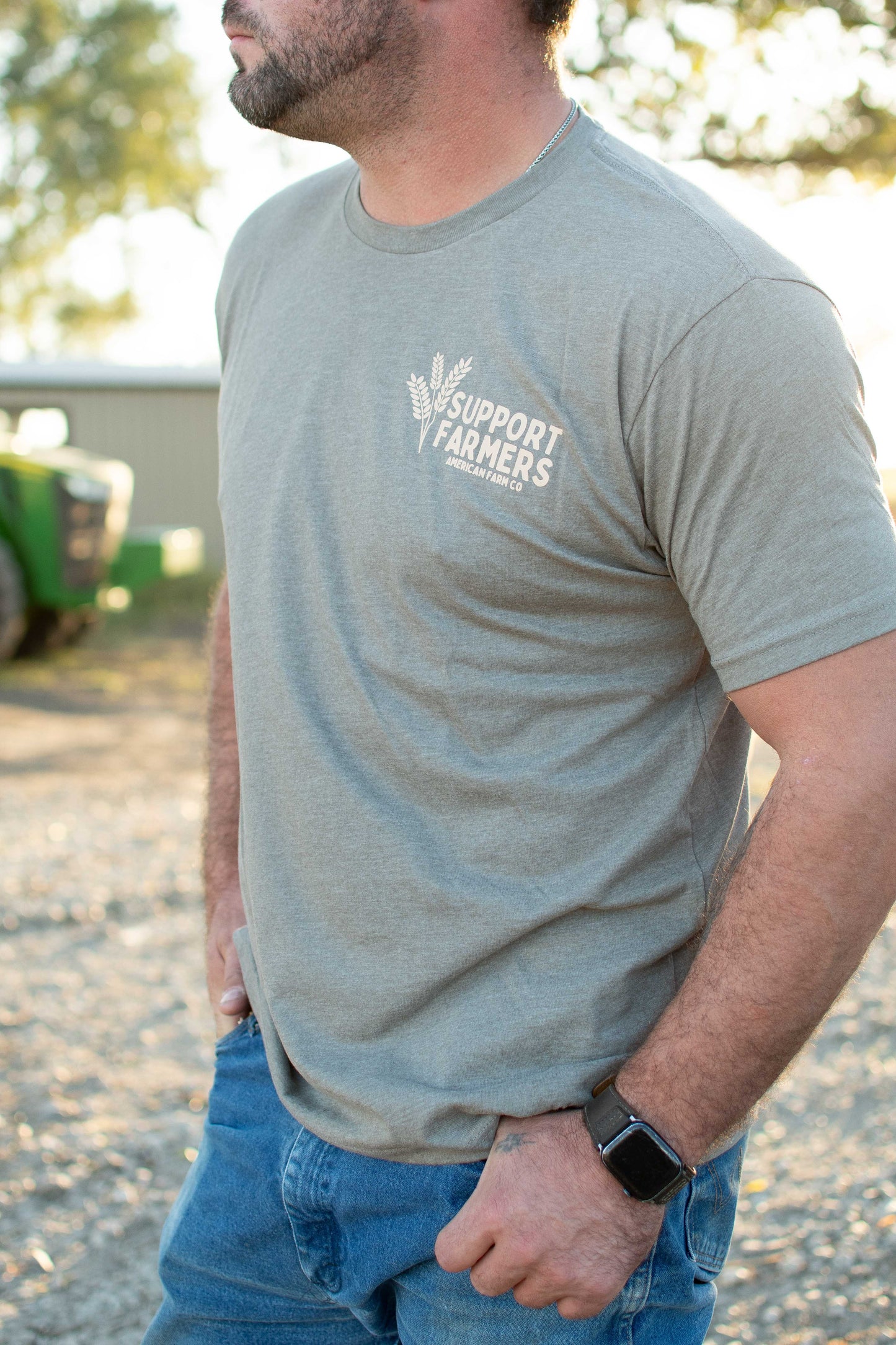 'Support Farmers' Wheat Essentials Tee