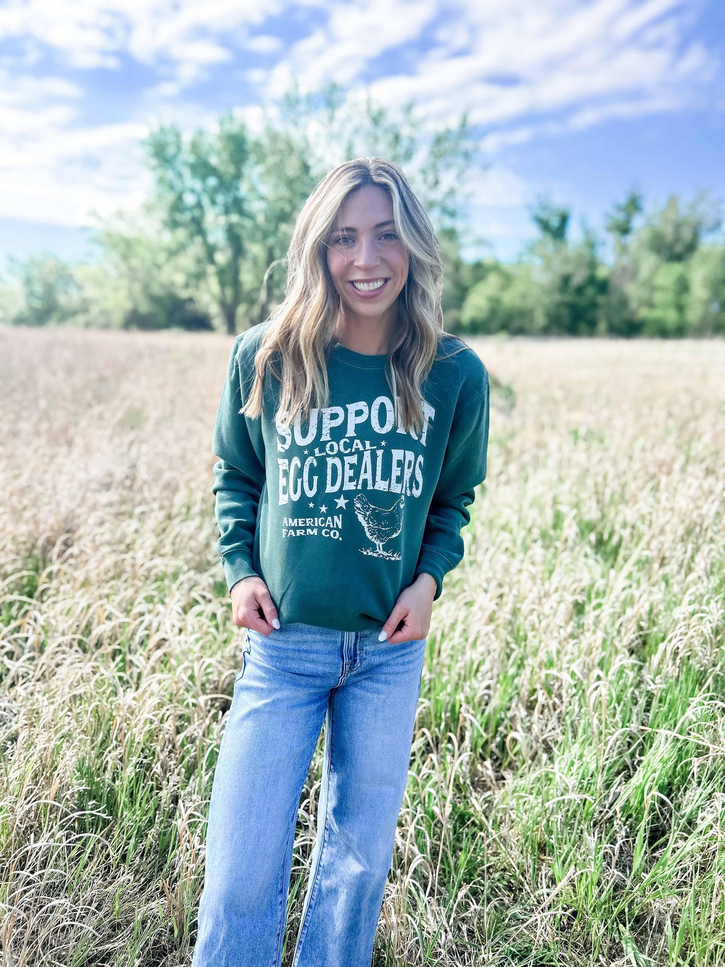 'Support Local Egg Dealer' Crewneck