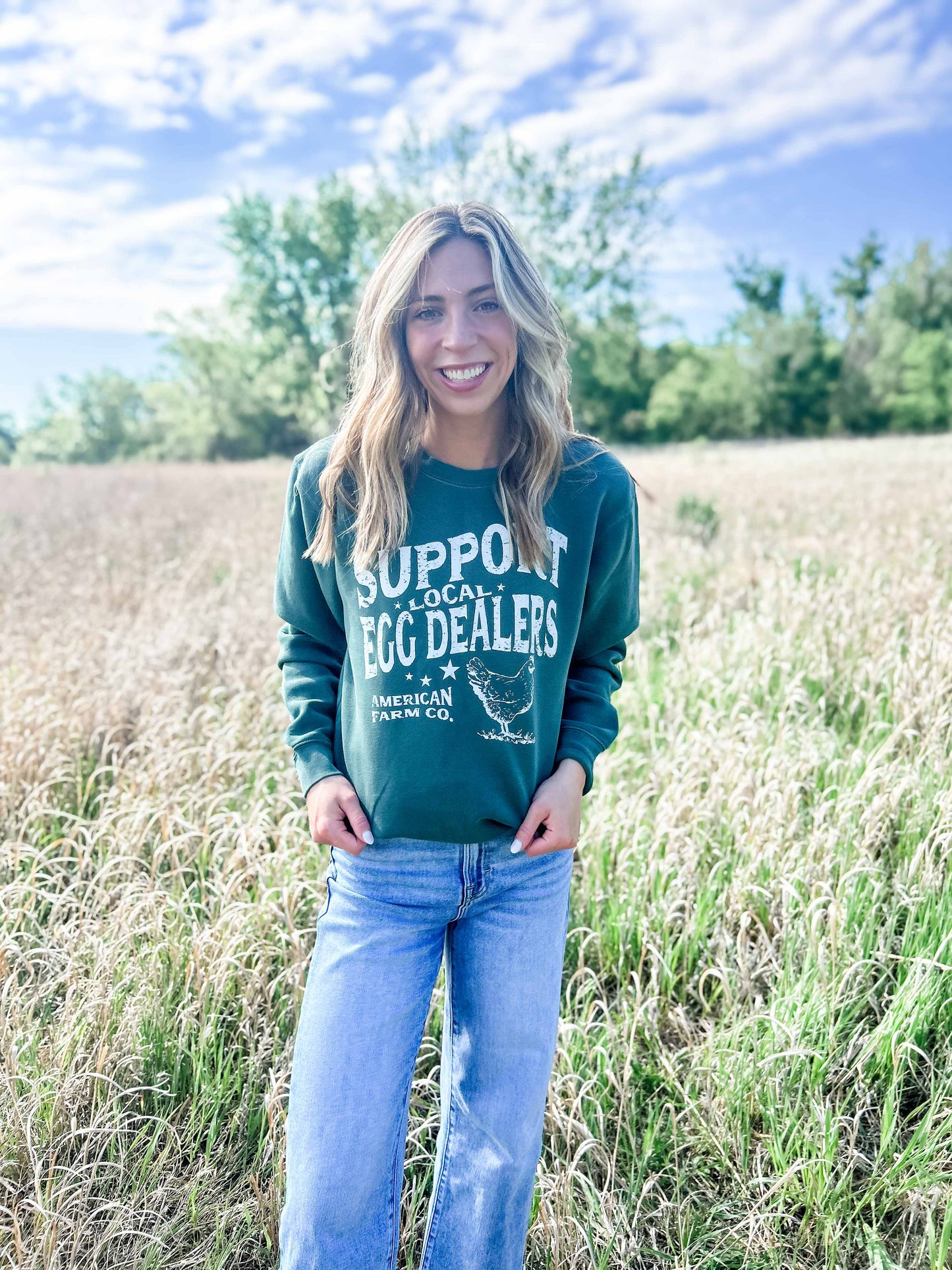'Support Local Egg Dealer' Crewneck