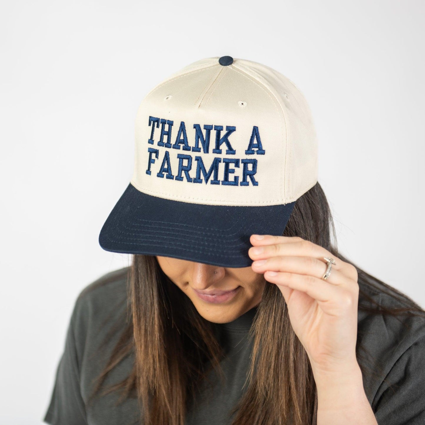 'Thank A Farmer' Embroidered Trucker Hat - American Farm Company