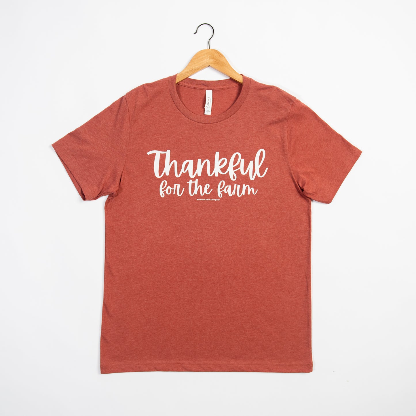 'Thankful for the Farm' Rust Tee
