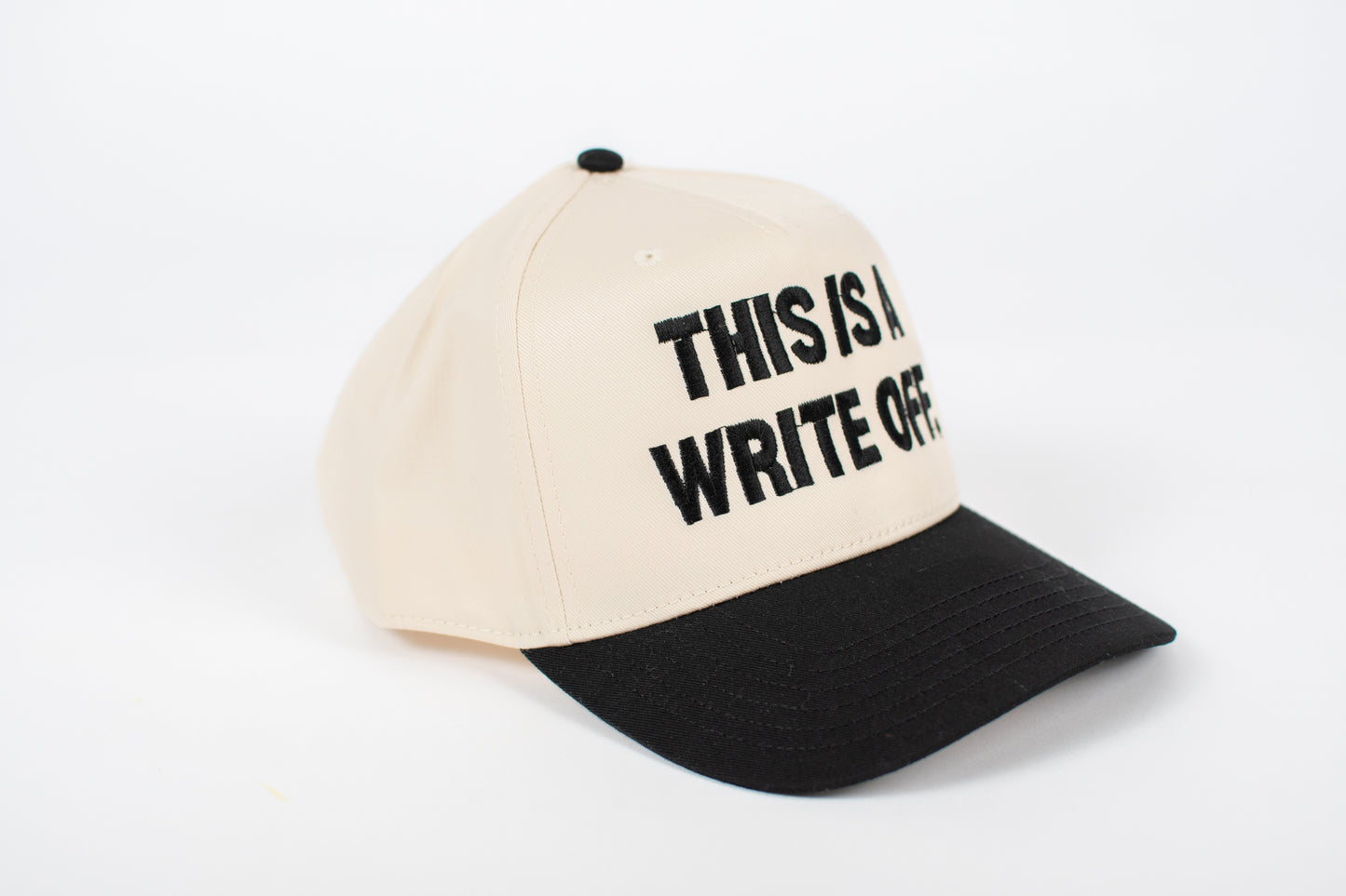 'This Is A Write Off.' Embroidered Trucker Hat
