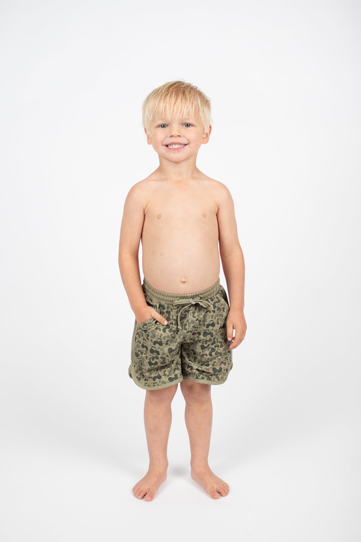 Tractor Camo Toddler/Youth Swim Trunk