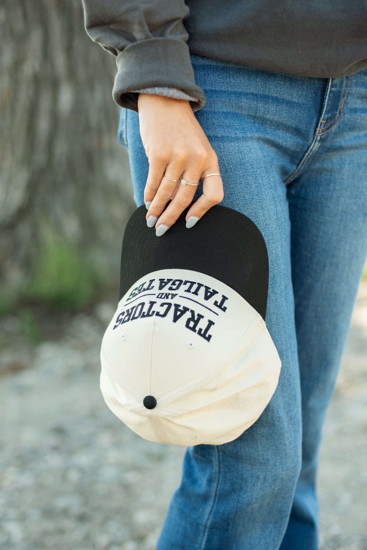 'Tractors & Tailgates' Embroidered Trucker Hat