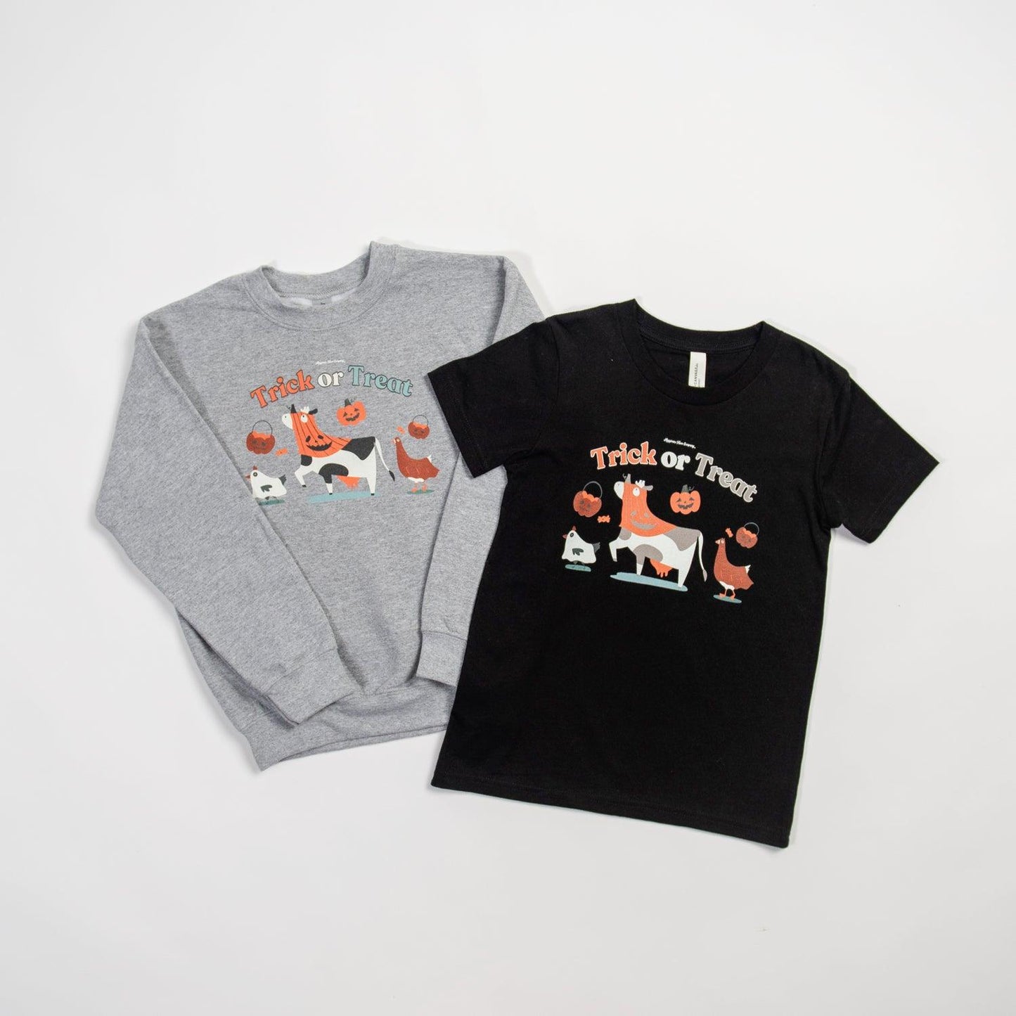 Trick or Treat Grey Youth Crewneck - American Farm Company