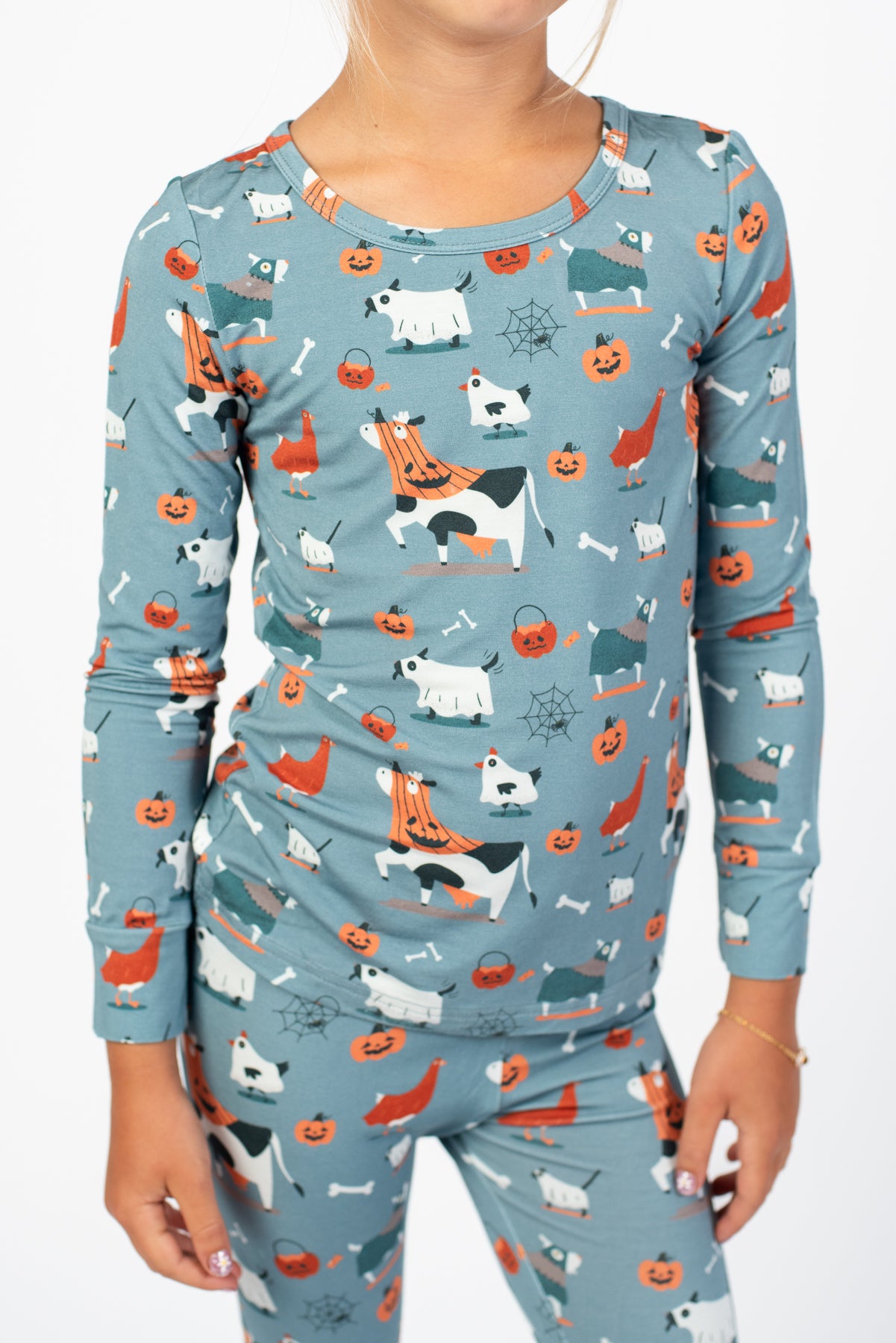 Trick or Treat Farm Animals Toddler/Youth Bamboo Pajama Set