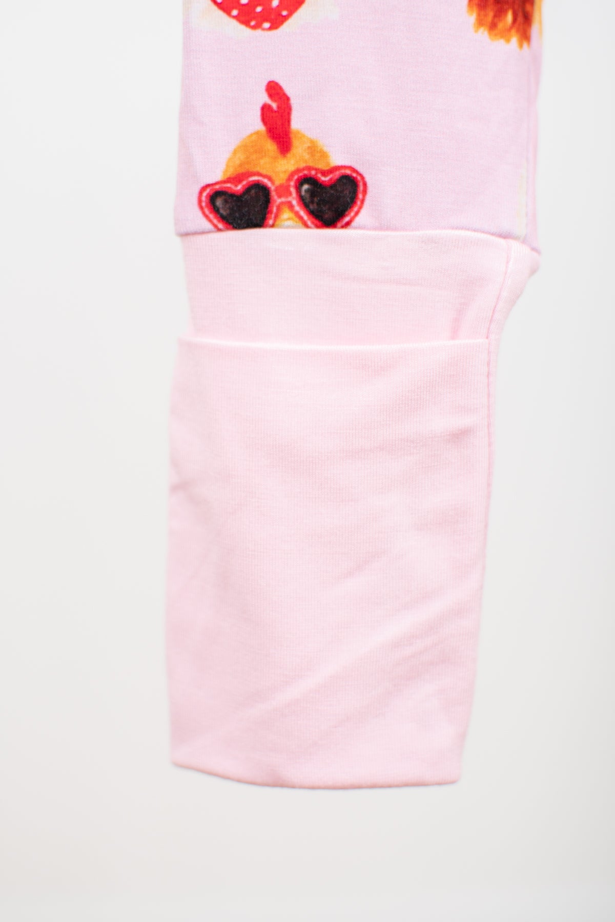 Valentine Chickens Baby Bamboo Zippy