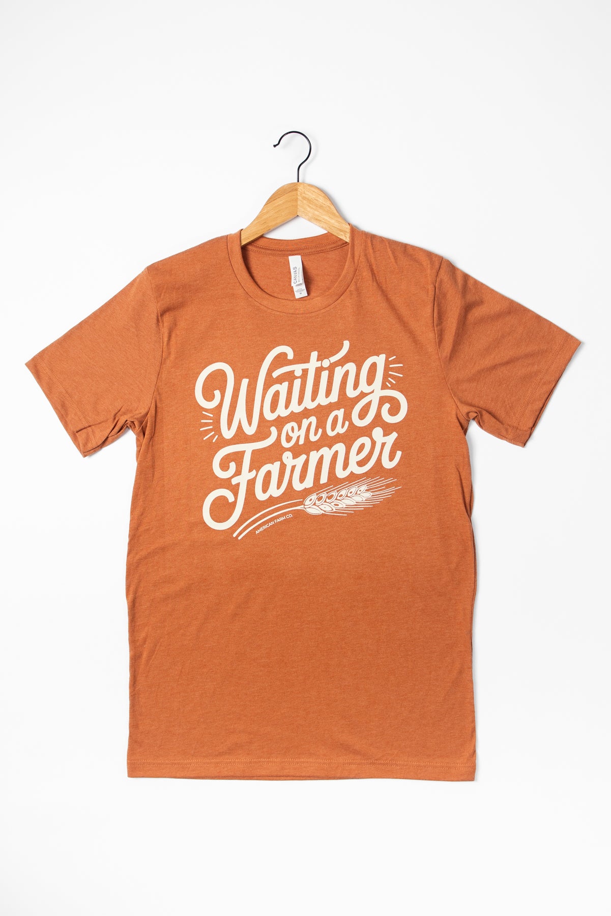 'Waiting on a Farmer' Rust Tee