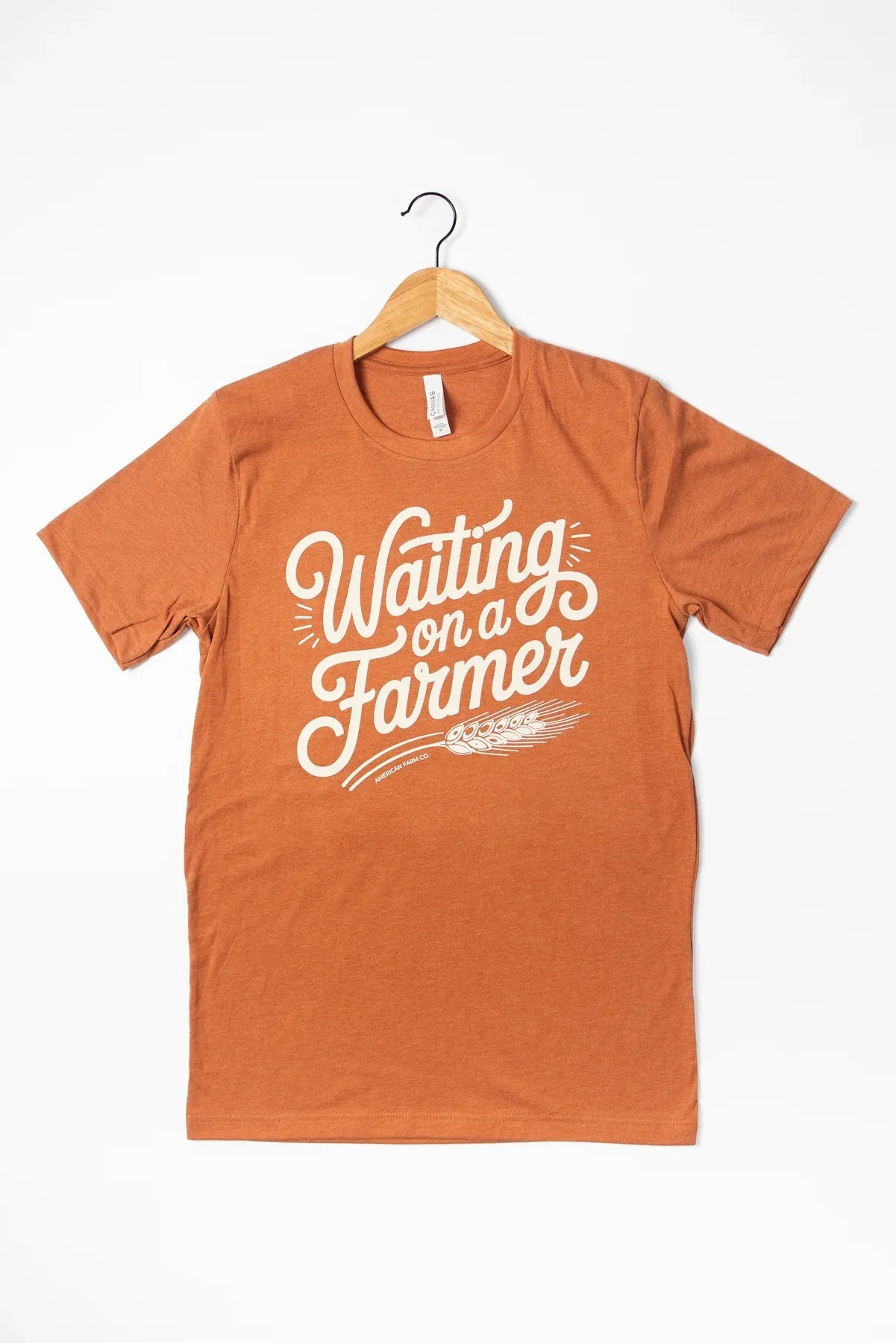 'Waiting on a Farmer' Rust Tee