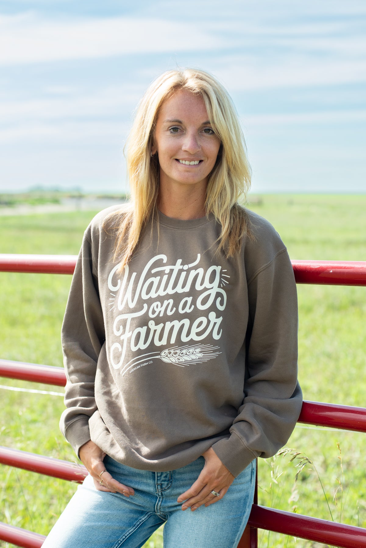 'Waiting on a Farmer' Crewneck