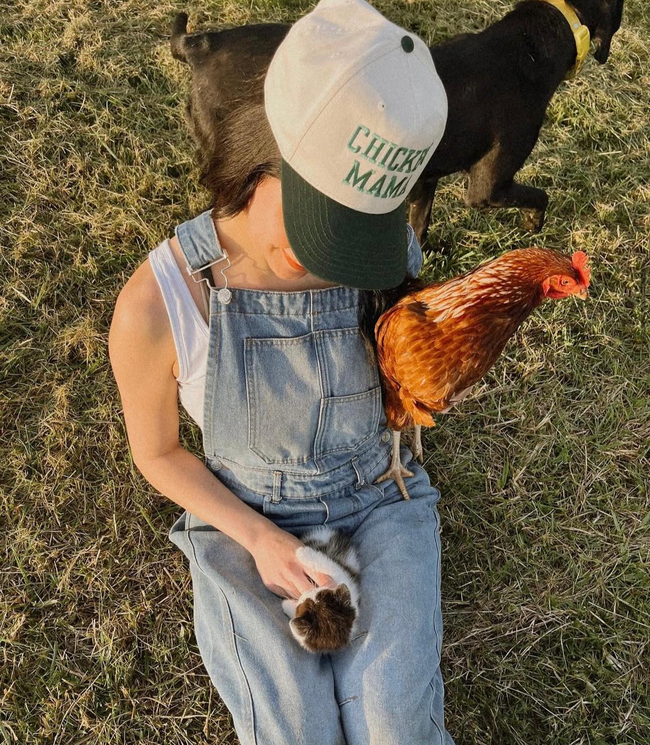 'Chicken Mama' Embroidered Trucker Hat
