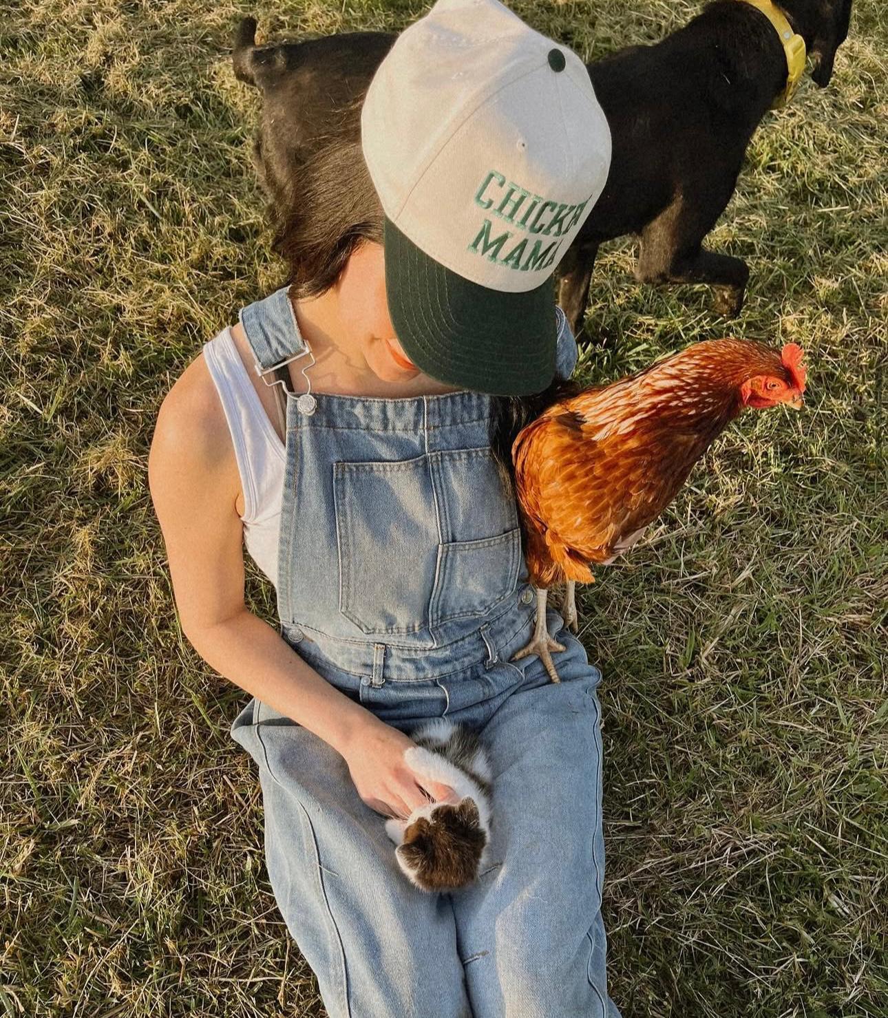 'Chicken Mama' Embroidered Trucker Hat