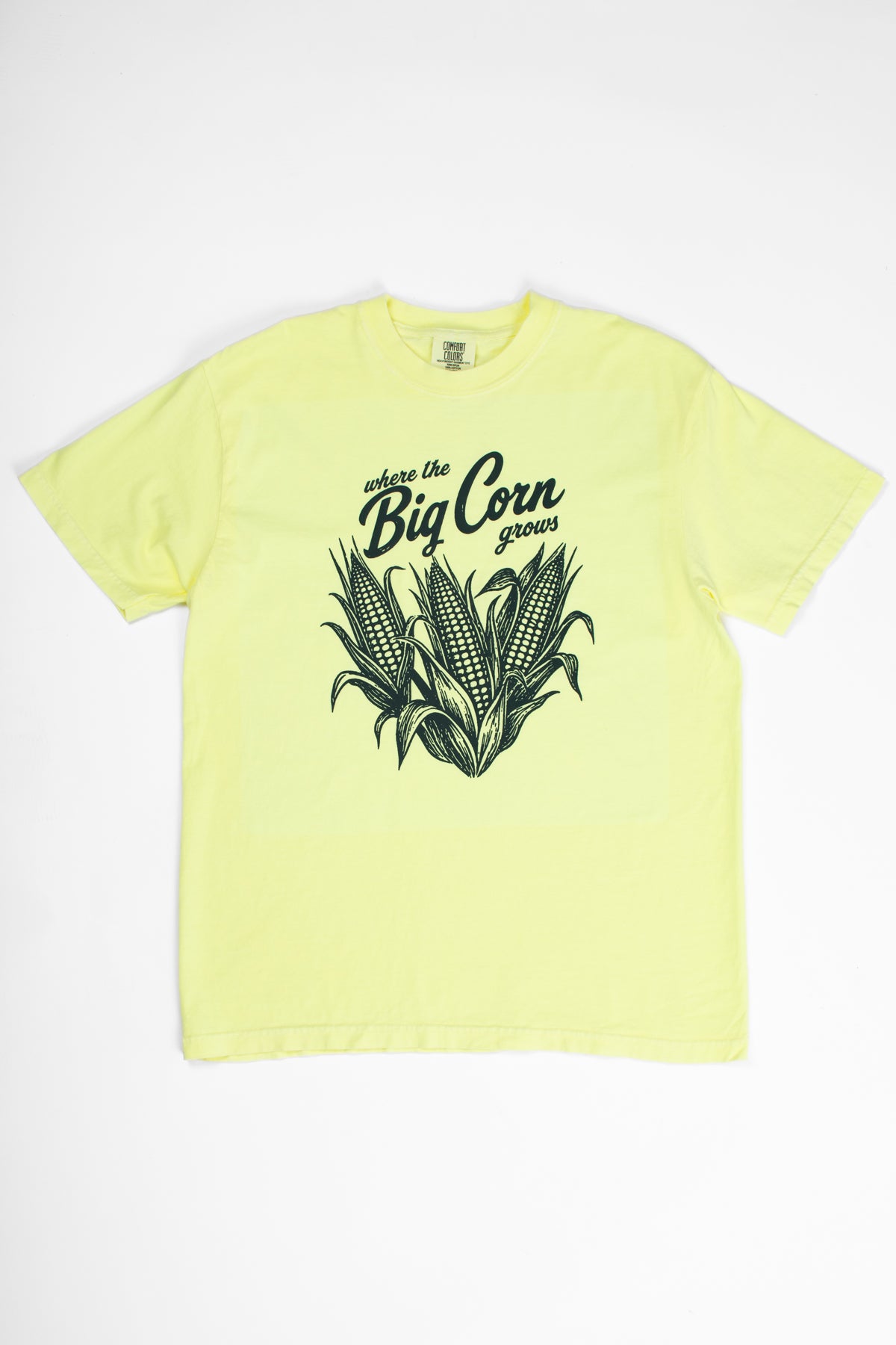 Where the Big Corn Grows' Neon Yellow Tee
