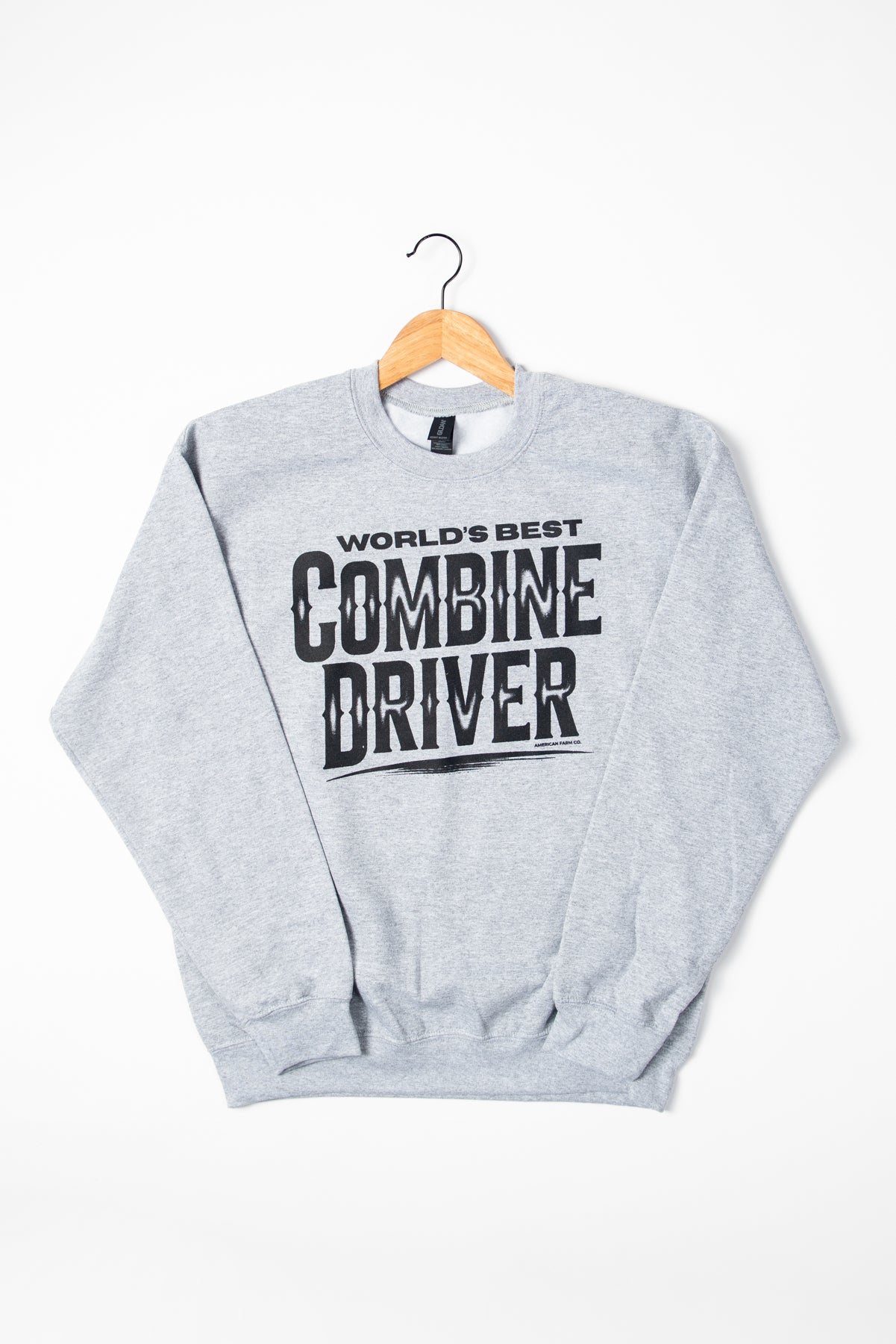 'World's Best Combine Driver' Ash Crewneck