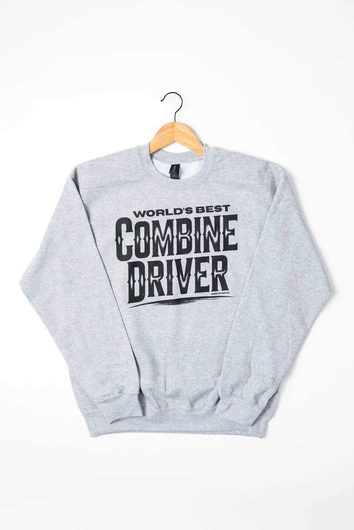 'World's Best Combine Driver' Ash Crewneck