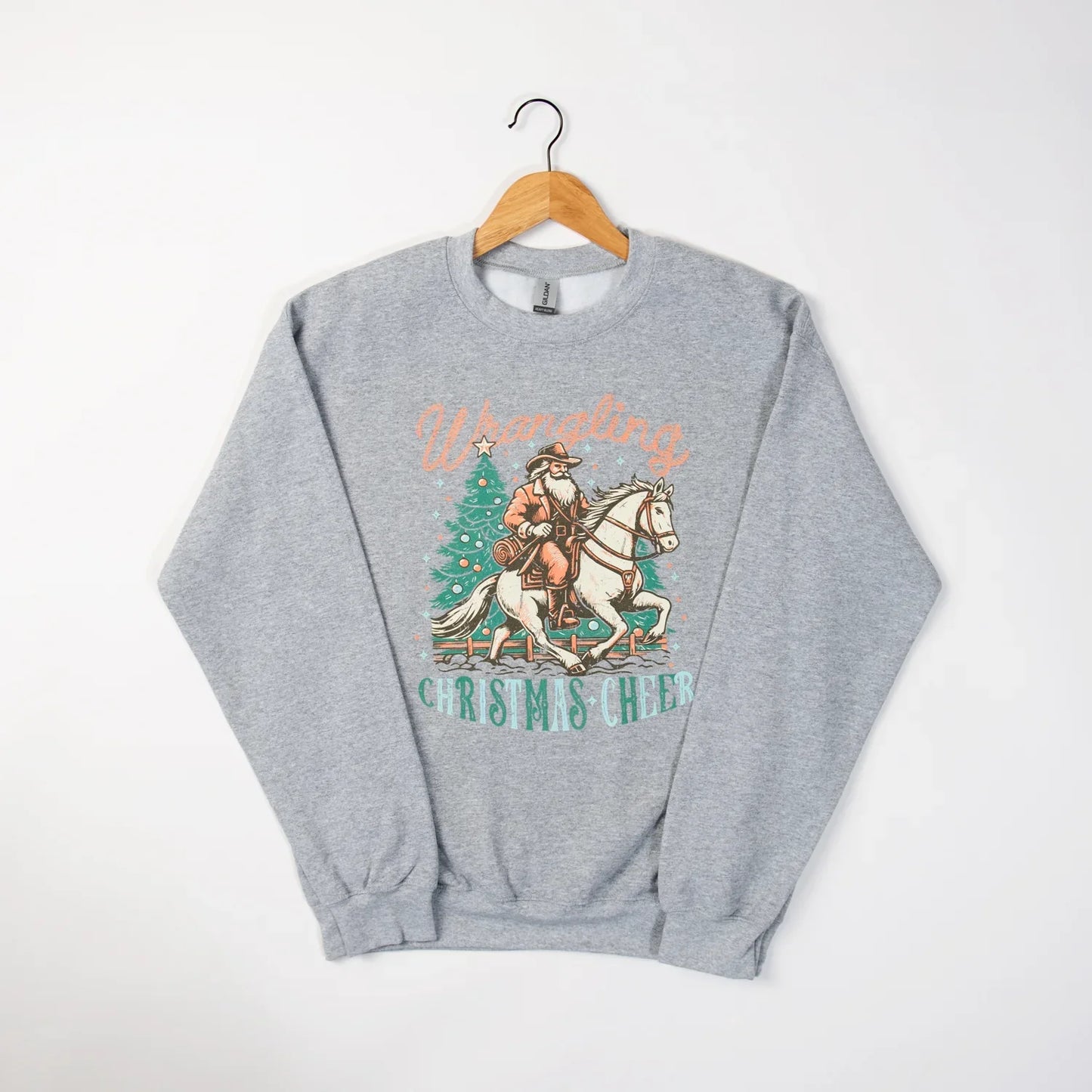 Wrangling Christmas Cheer Crewneck - American Farm Company