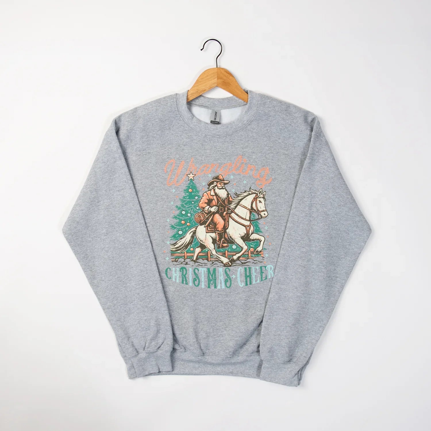 Wrangling Christmas Cheer Crewneck - American Farm Company