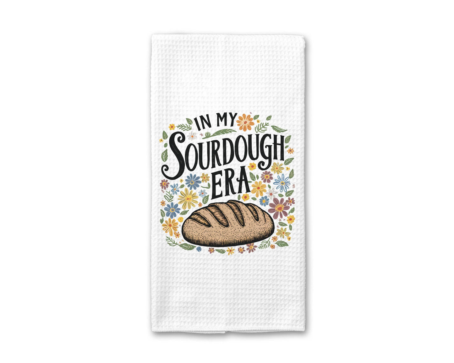 'In My Sourdough Era' Waffle Kitchen Towel