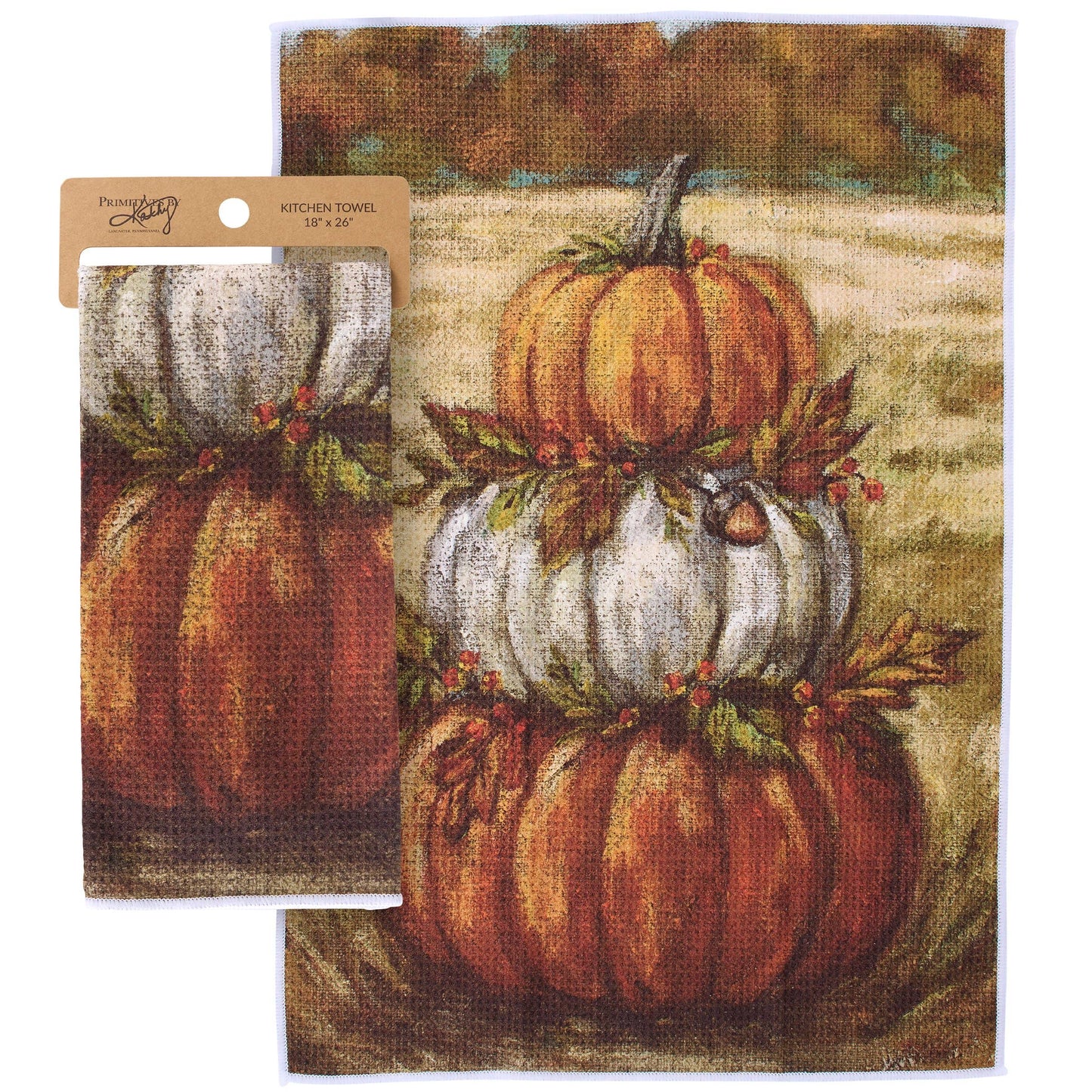 Pumpkin Stack Kitchen Towel