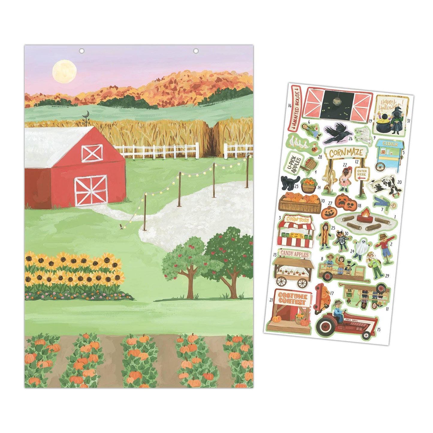 Halloween Countdown Calendar - Fall Festival