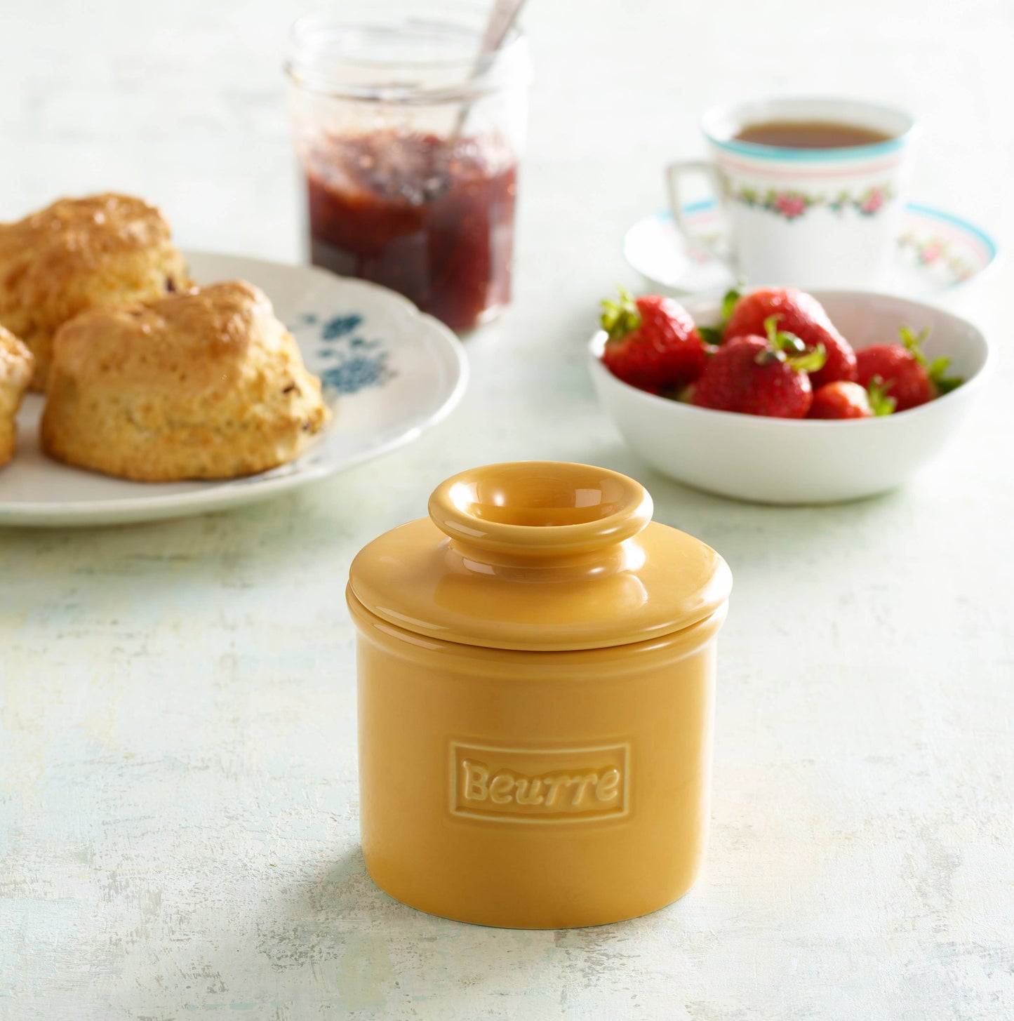 The Original Butter Bell® Crock - Cafe Golden Yellow