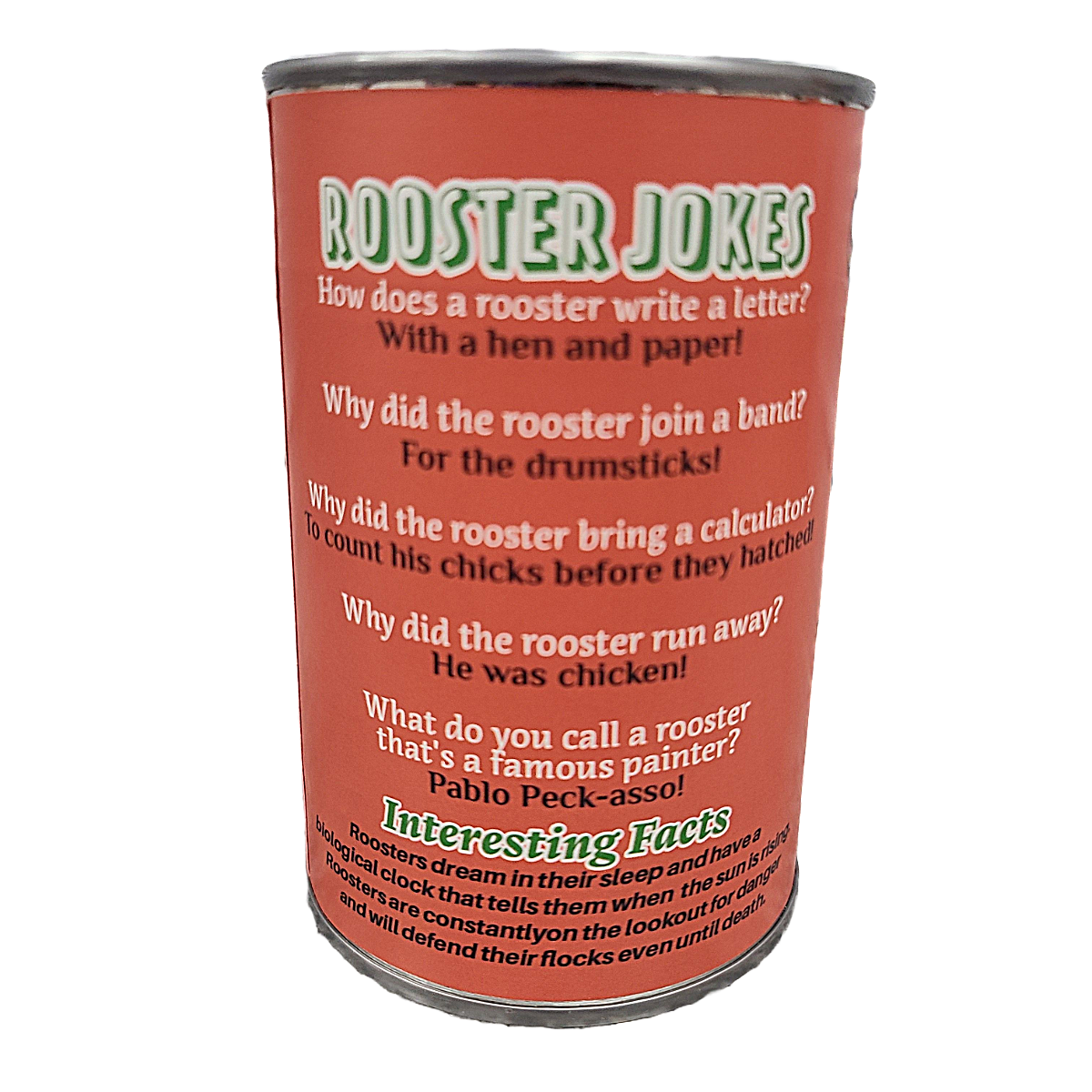 Canned Rooster | Plush w/ Jokes