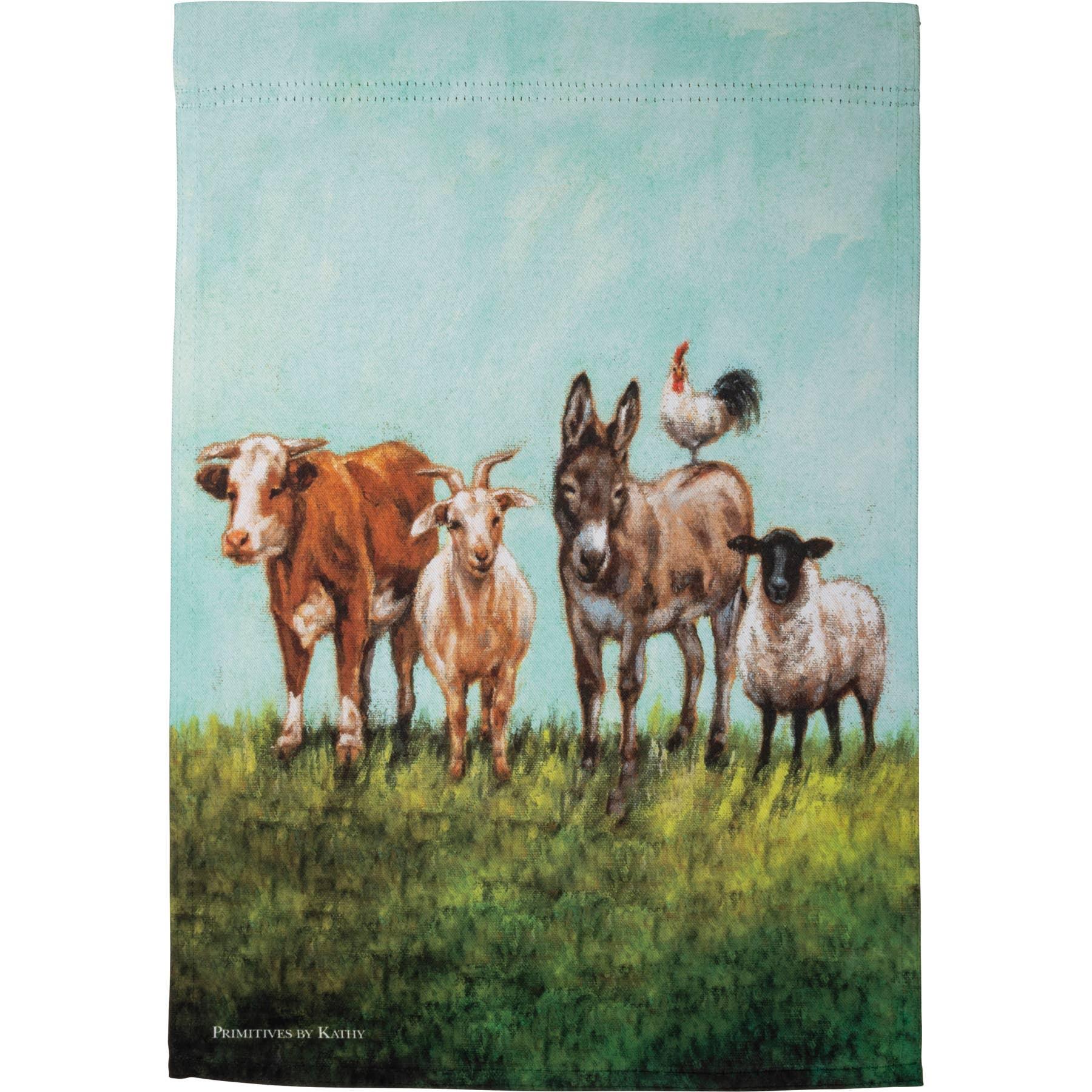 Farm Animals Garden Flag - American Farm Company