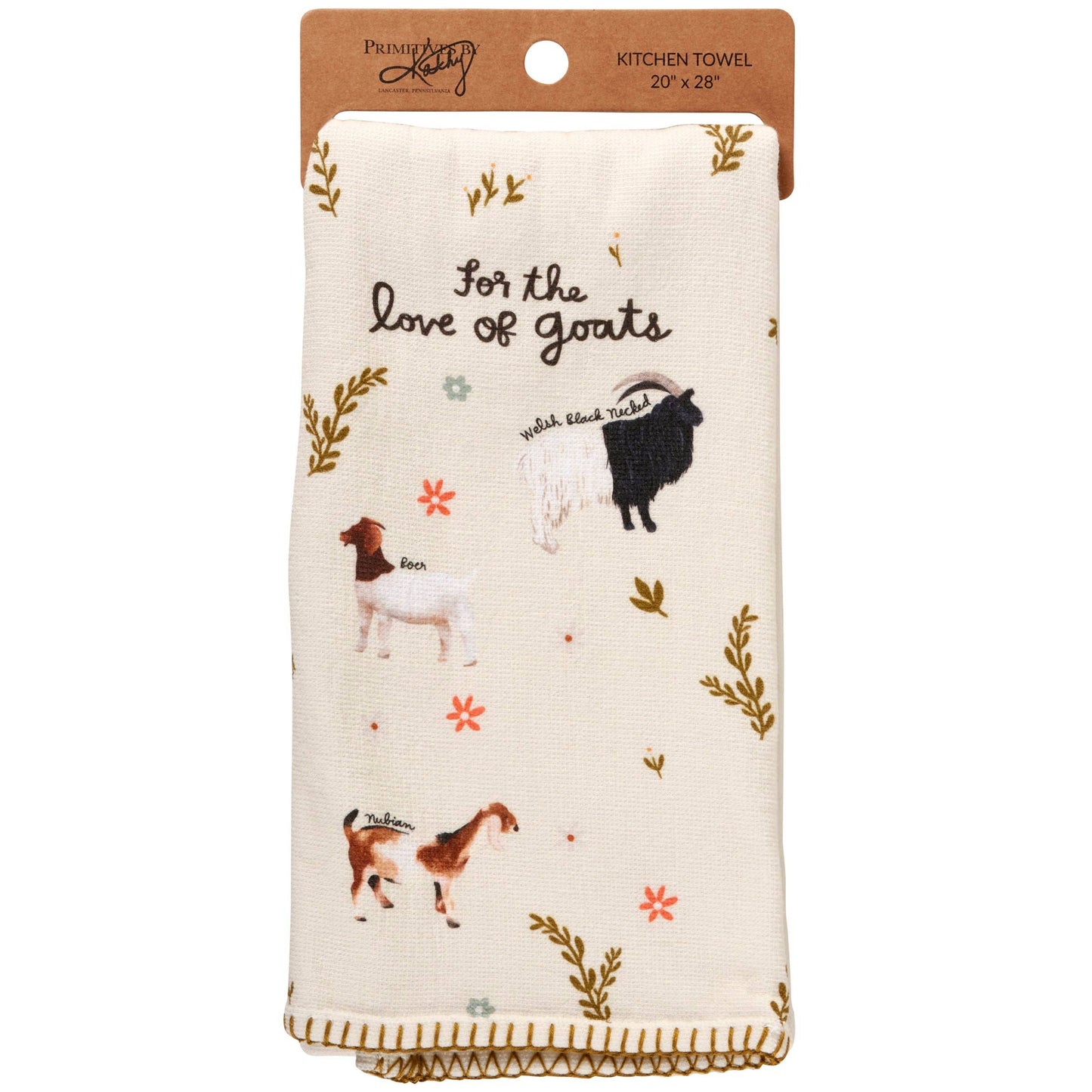 'For The Love Of Goats' Kitchen Towel - American Farm Company