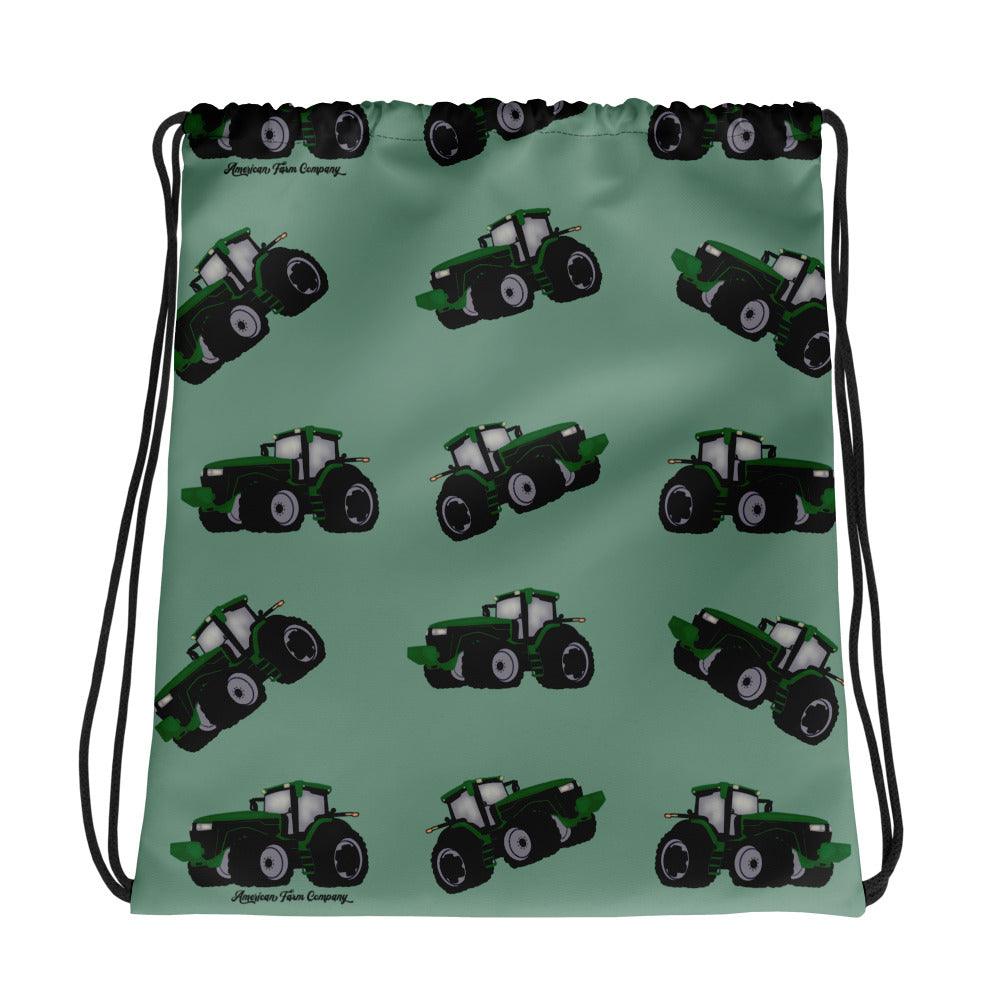 Big Green Tractor Drawstring Bag - American Farm Company