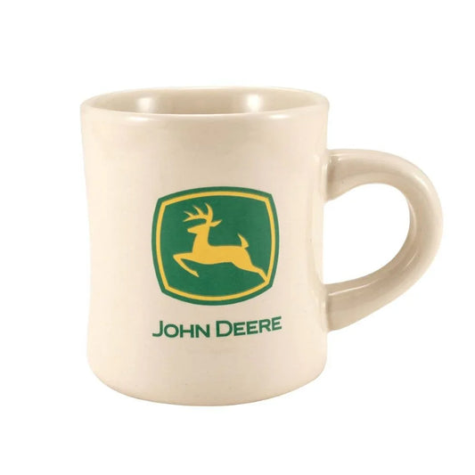 John Deere Cream Diner Mug