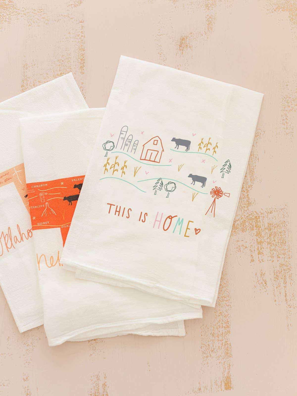 'This Is Home' Flour Sack Towel
