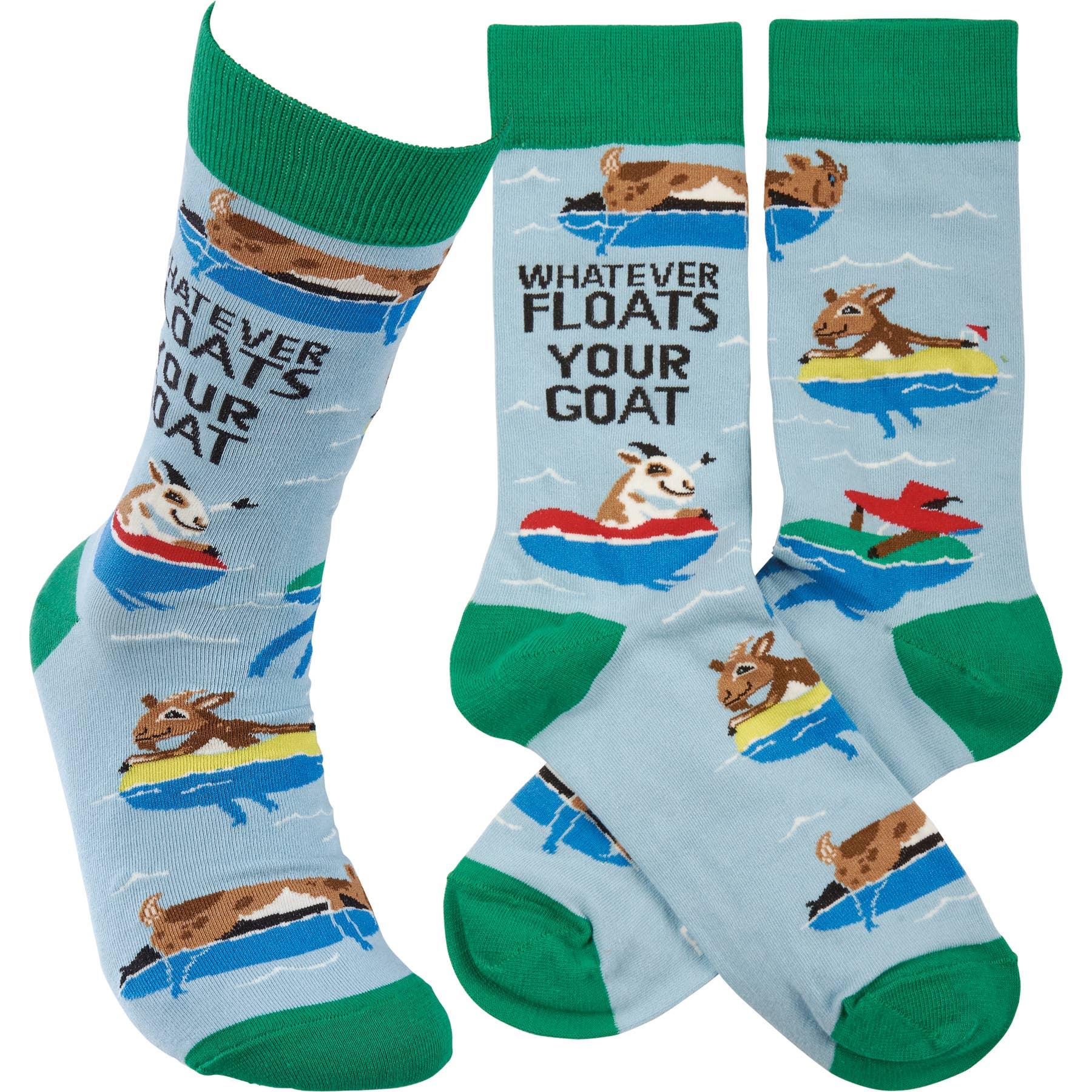 'Whatever Floats Your Goat' Socks - American Farm Company