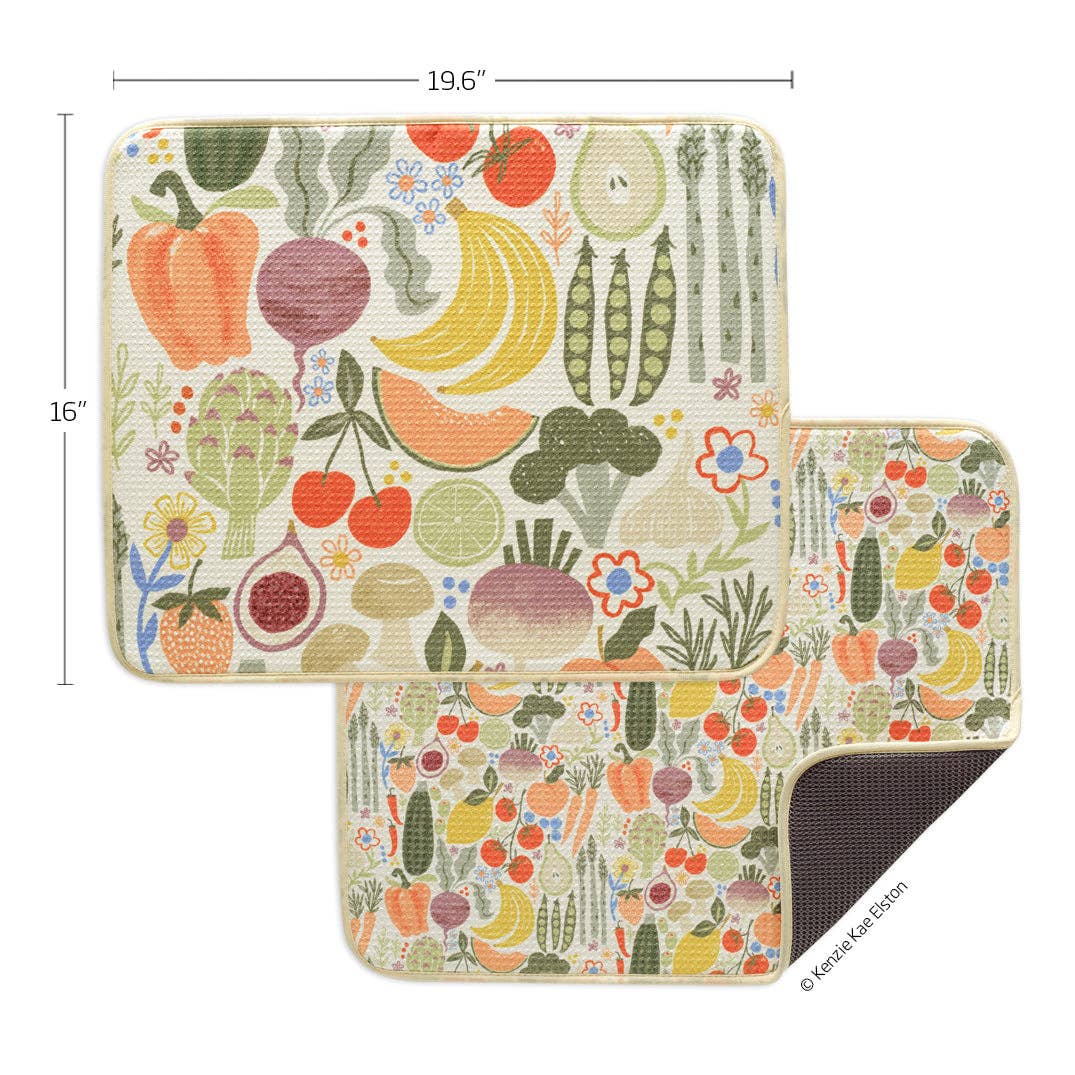 Farm Stand Dish Drying Mats - Set of 2
