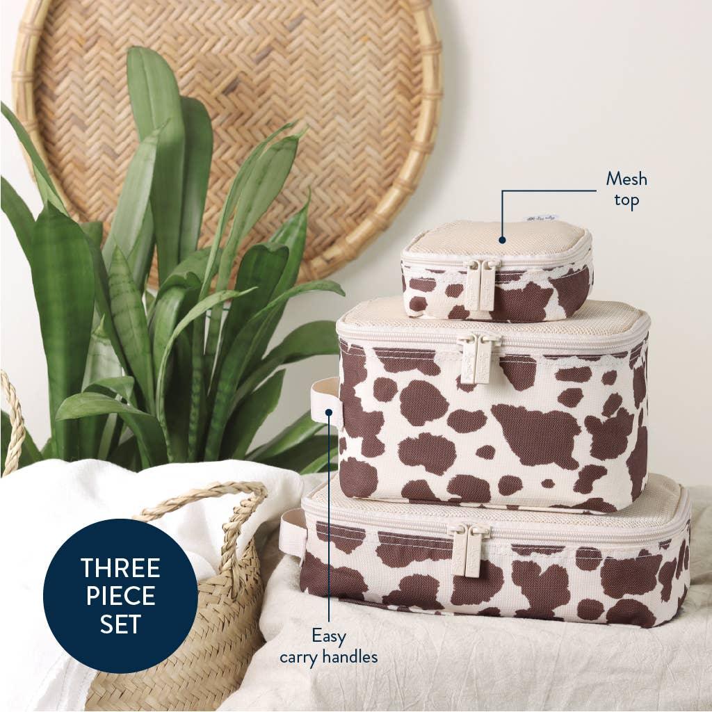 Cow Print Packing Cubes - American Farm Company