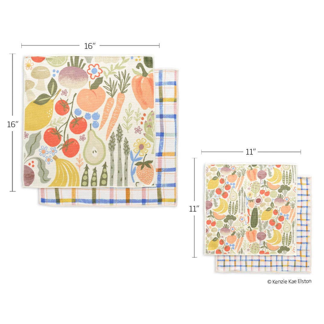 Farm Stand Microfiber Towel Set - Set of 4