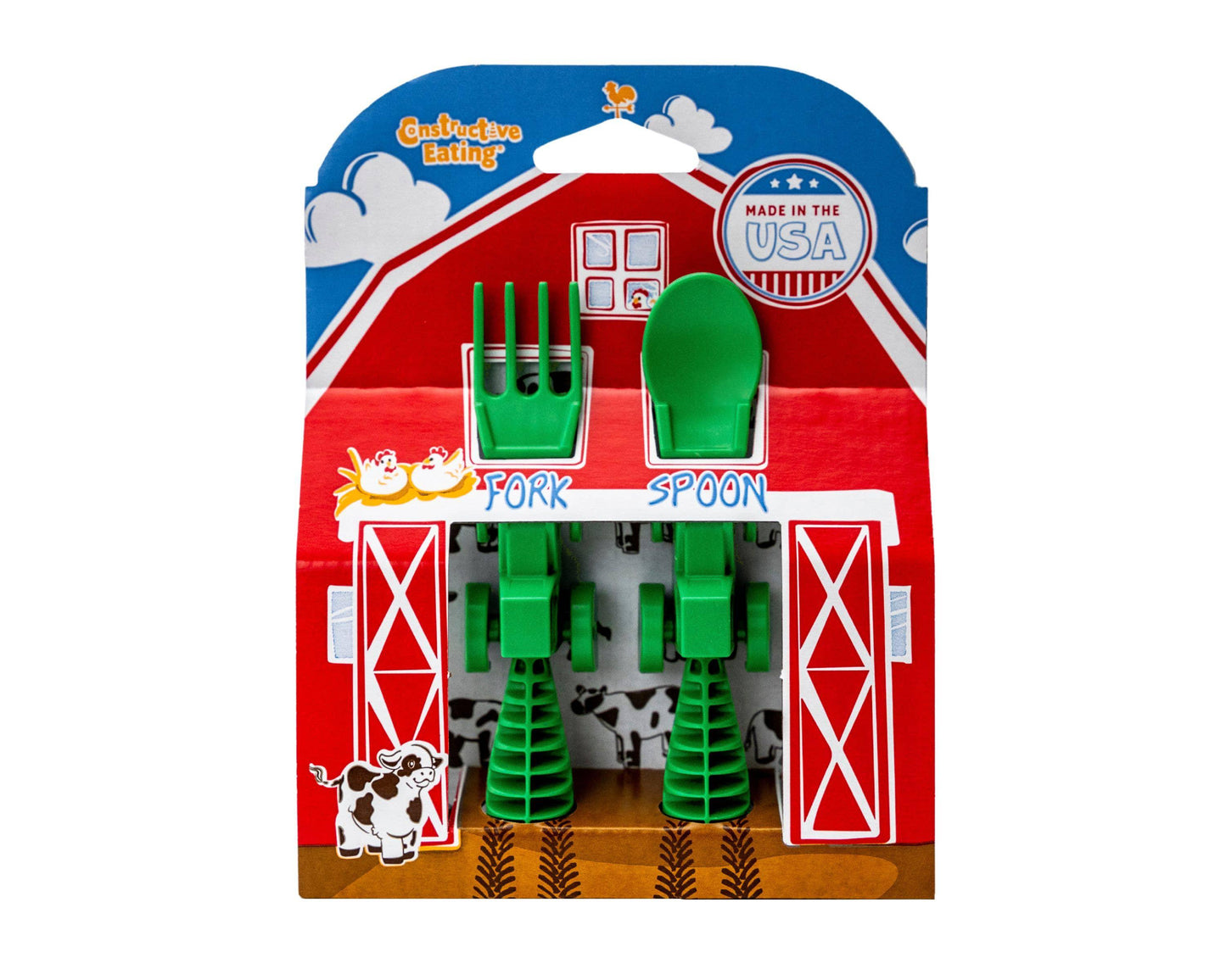 Green Tractor Utensils - Set of 2 - American Farm Company