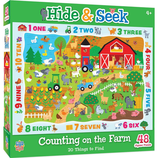 Hide & Seek 'Counting on the Farm' Puzzle - 48 Piece - American Farm Company