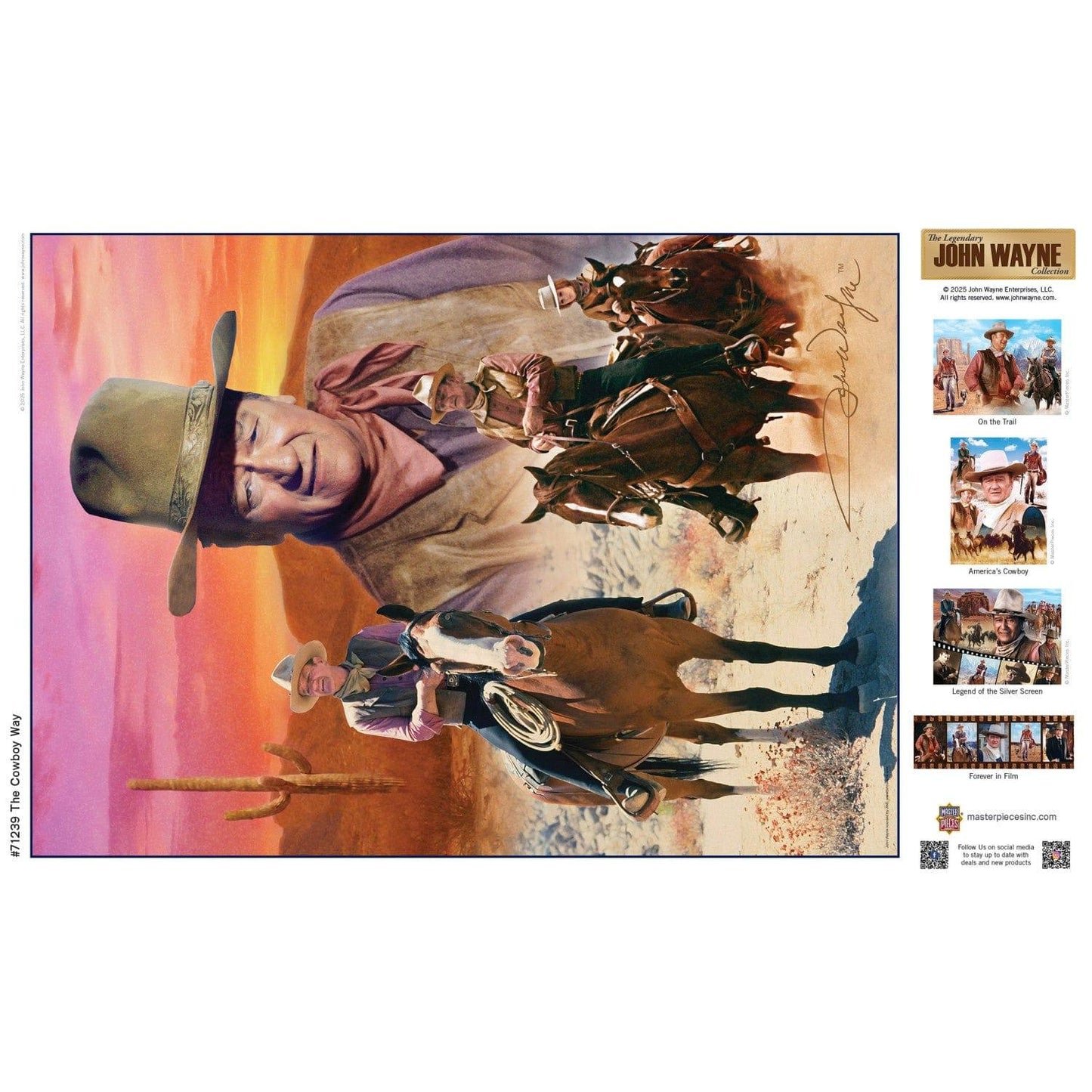 John Wayne 'The Cowboy Way' Puzzle - 1000 Piece - American Farm Company
