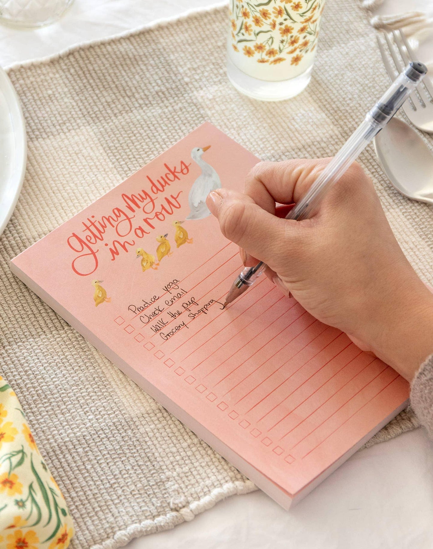 'Getting My Ducks In A Row' Notepad