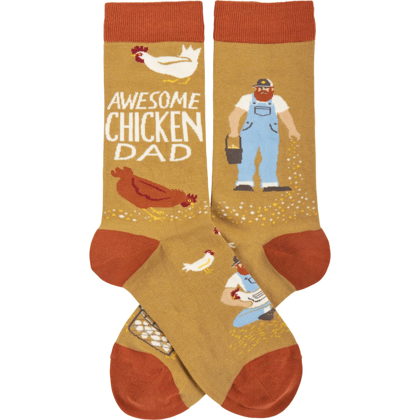 'Awesome Chicken Dad' Socks
