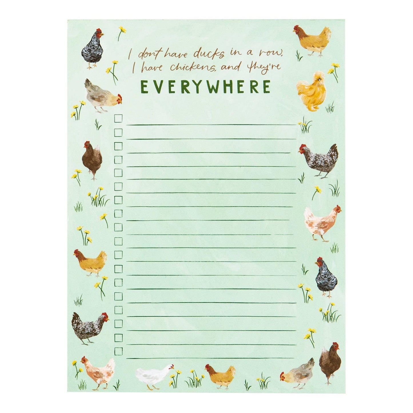 Chicken Meadows Notepad - American Farm Company