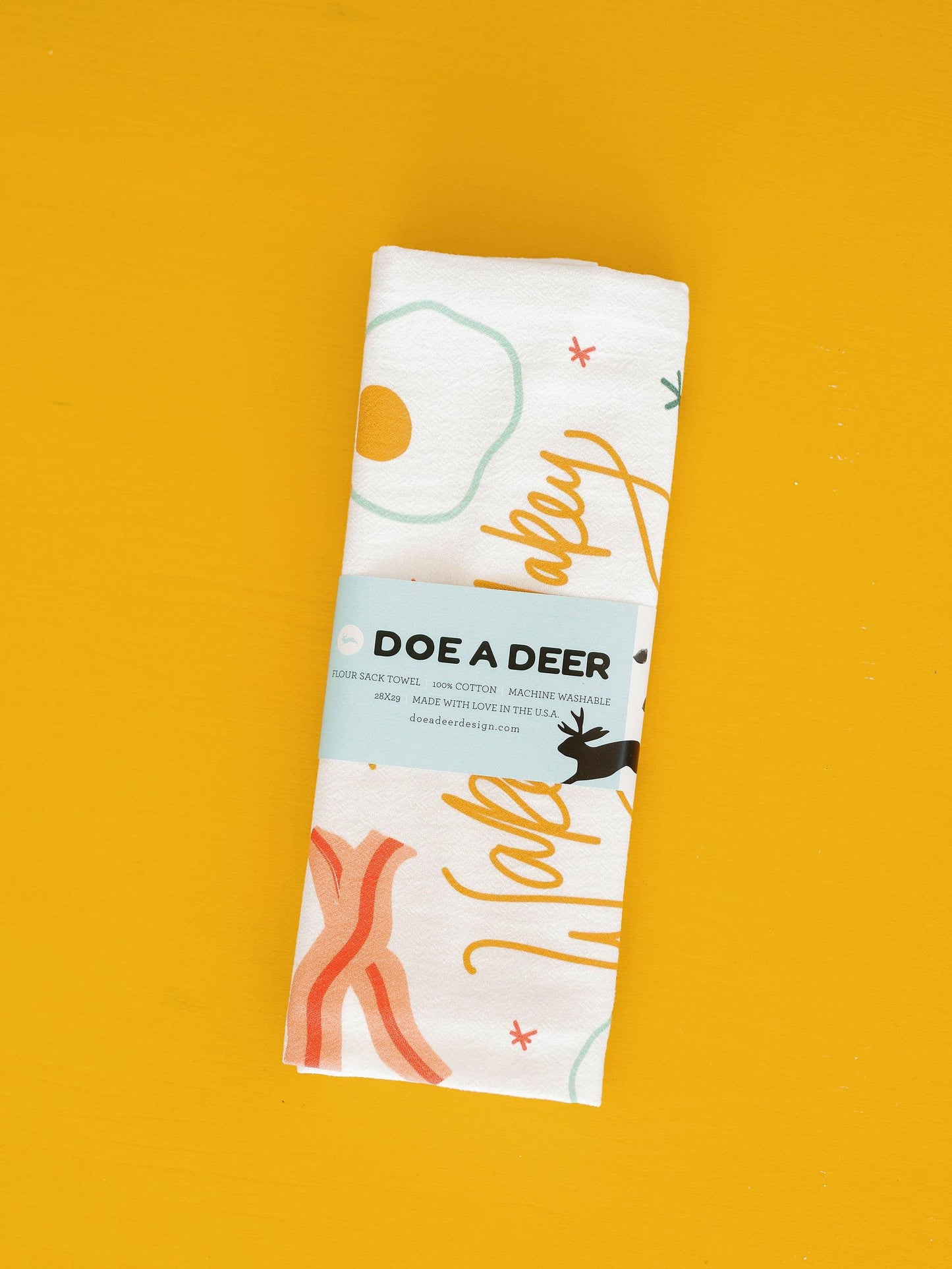 'Wakey Wakey' Breakfast Flour Sack Towel