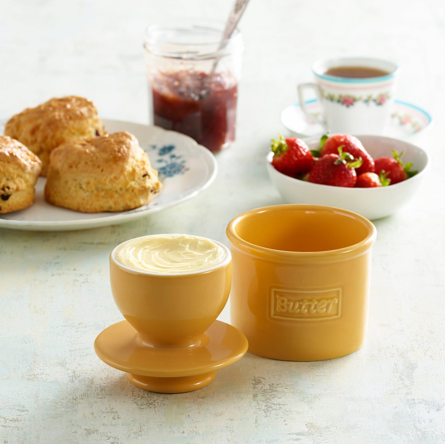 The Original Butter Bell® Crock - Cafe Golden Yellow