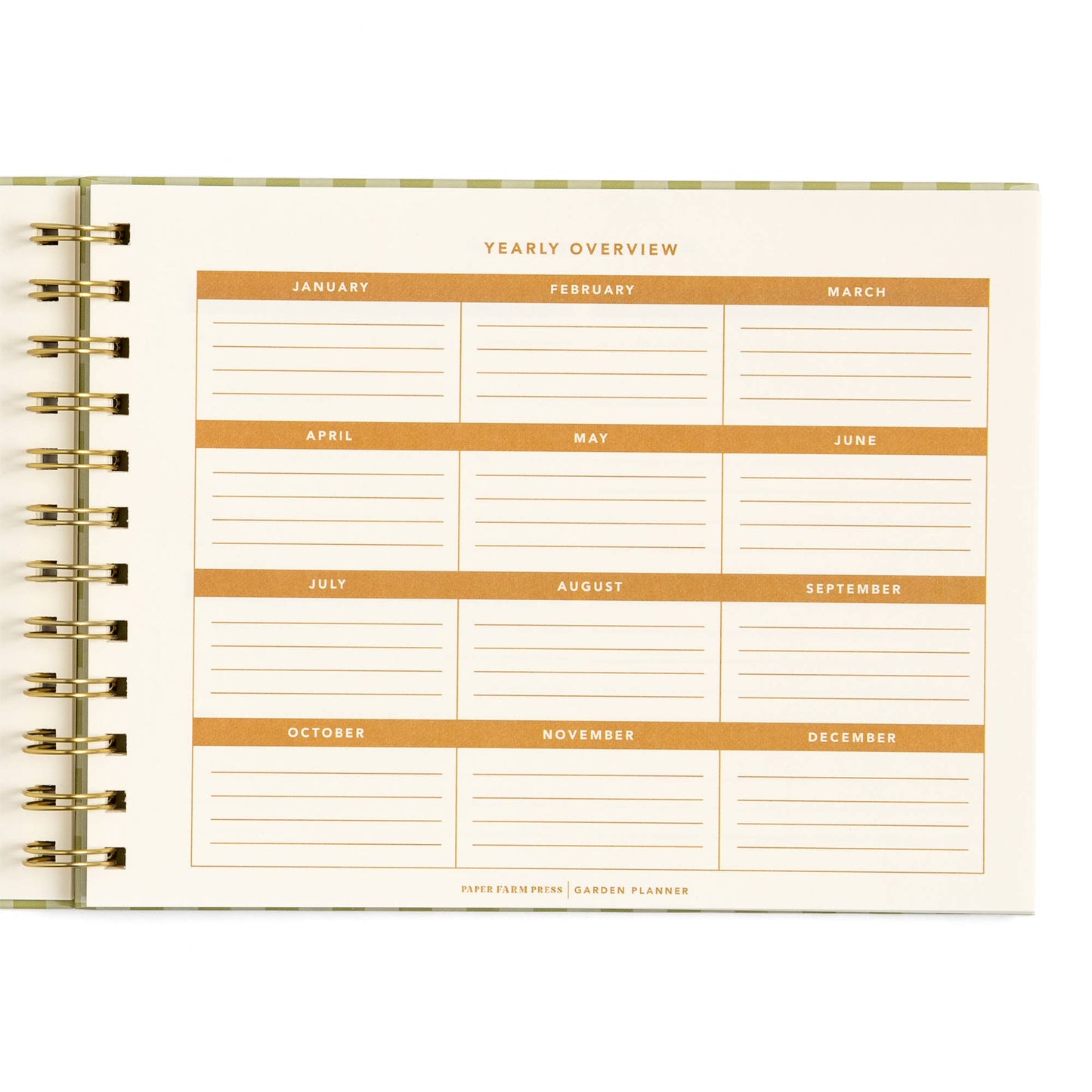 Life On The Homestead Gingham Garden Planner