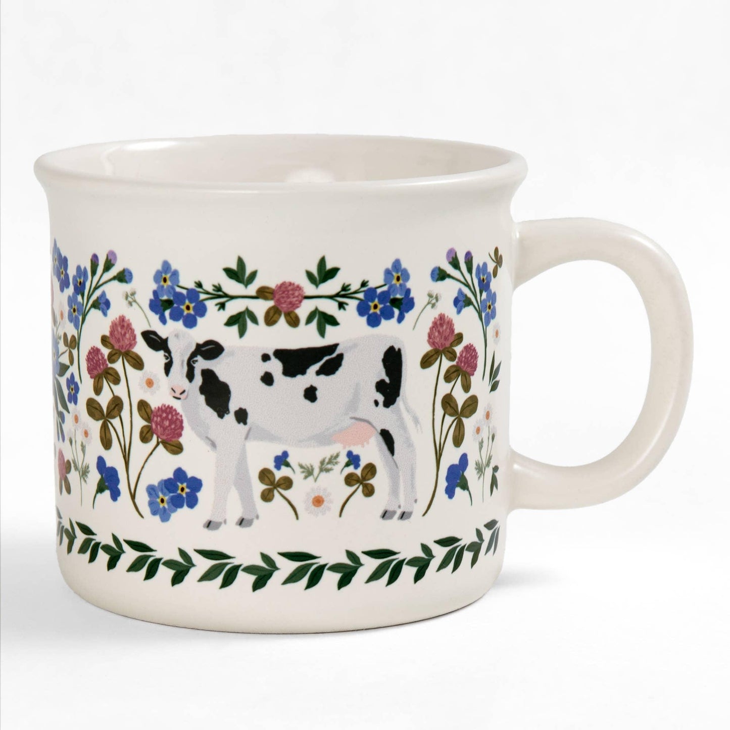 Milk Cows Folk Floral Mug - American Farm Company