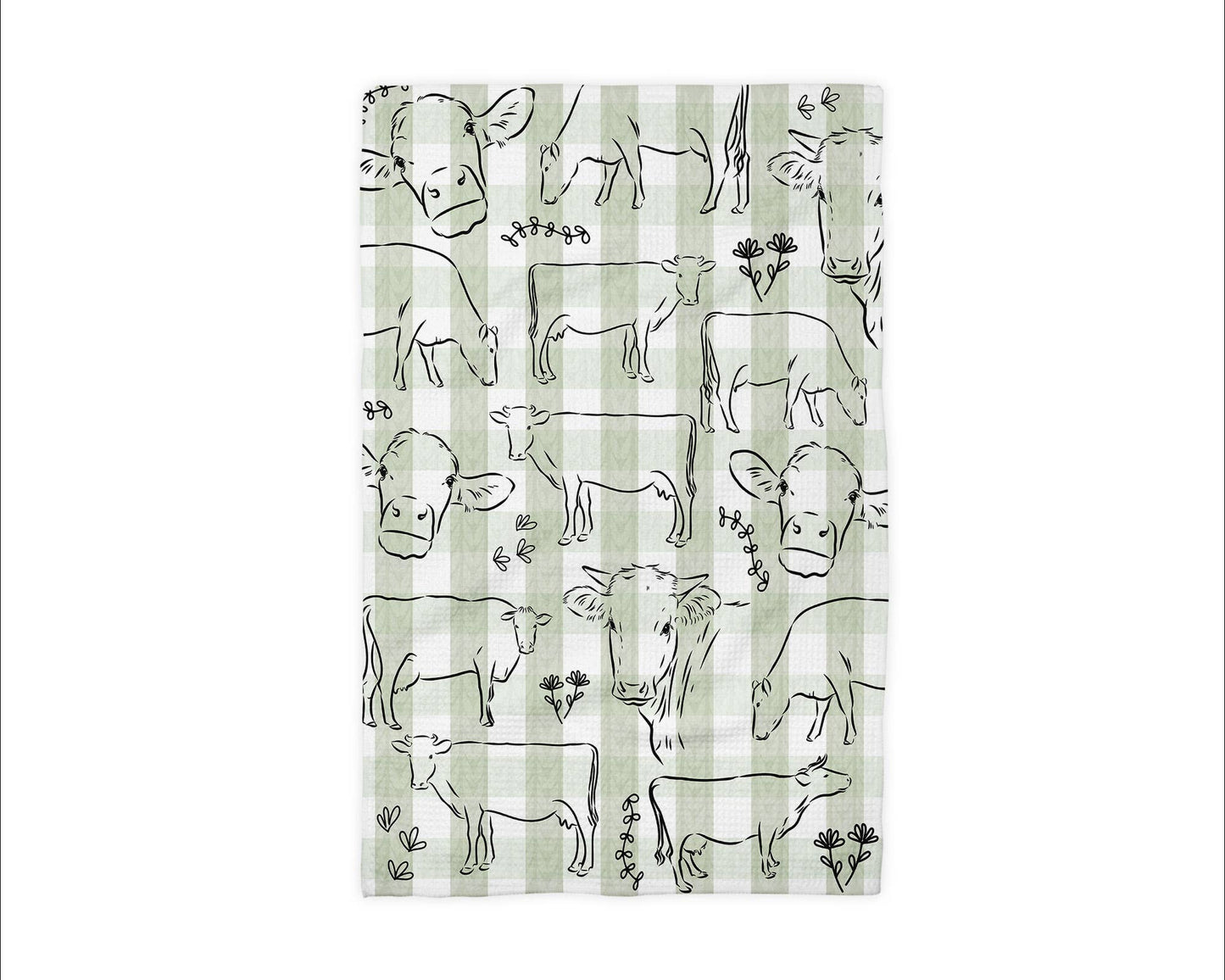 Dairy Cow Waffle Kitchen Towel