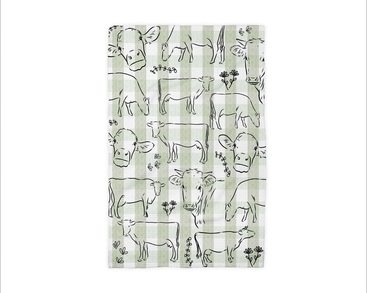Dairy Cow Waffle Kitchen Towel
