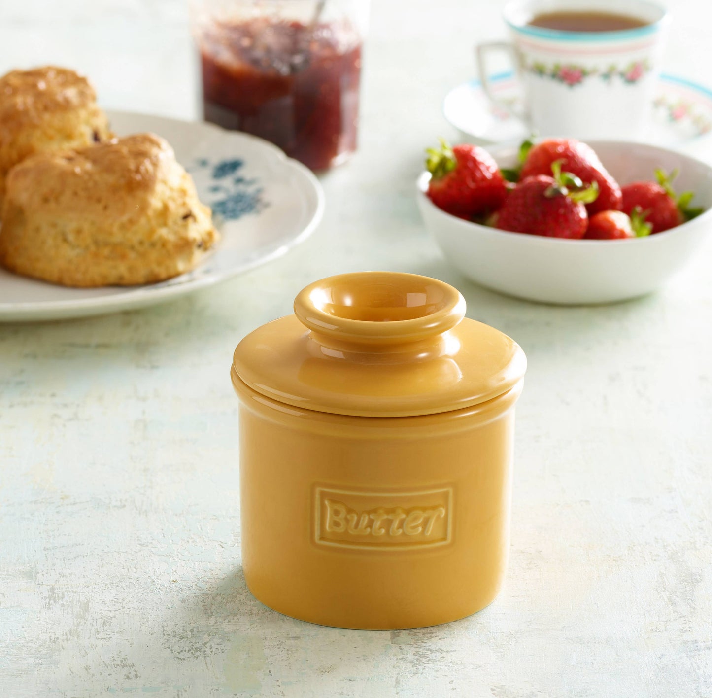 The Original Butter Bell® Crock - Cafe Golden Yellow
