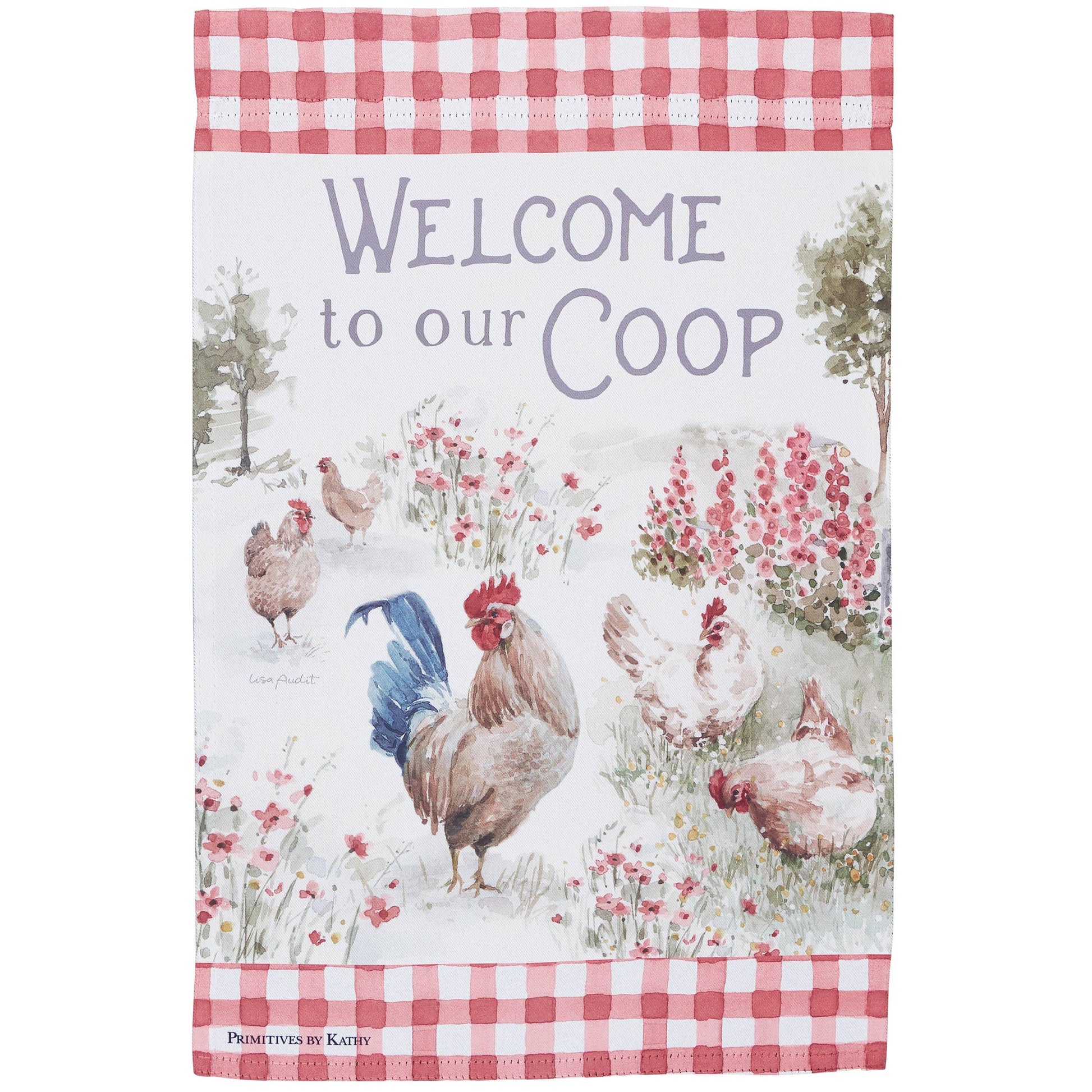 'Welcome To Our Coop' Garden Flag - American Farm Company