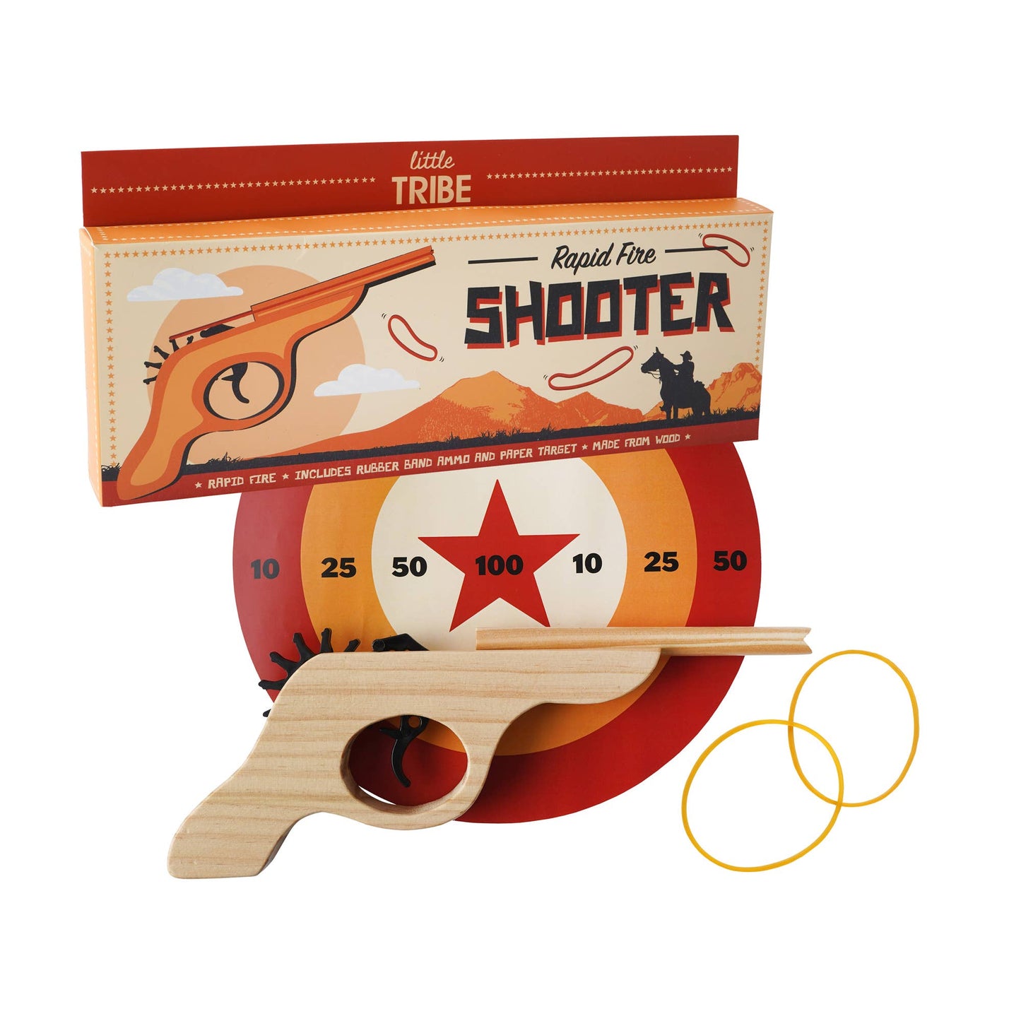 Little Tribe Wooden Rubber Band Gun